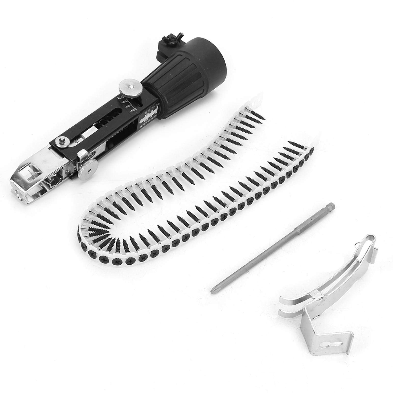 Electric Drill Screw Chain Adapter Set - Automatic Screw Spike Chain Attachment for Woodworking Tools | Perfect for DIY Projects, Furniture Assembly & Home Repairs