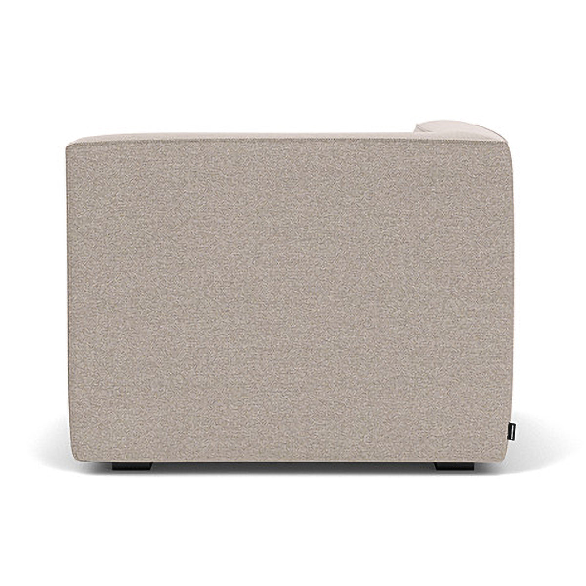 Modern Dane Fabric 1-Seater Left Corner Modular Sofa - Compact Sectional Couch for Small Living Rooms & Apartments