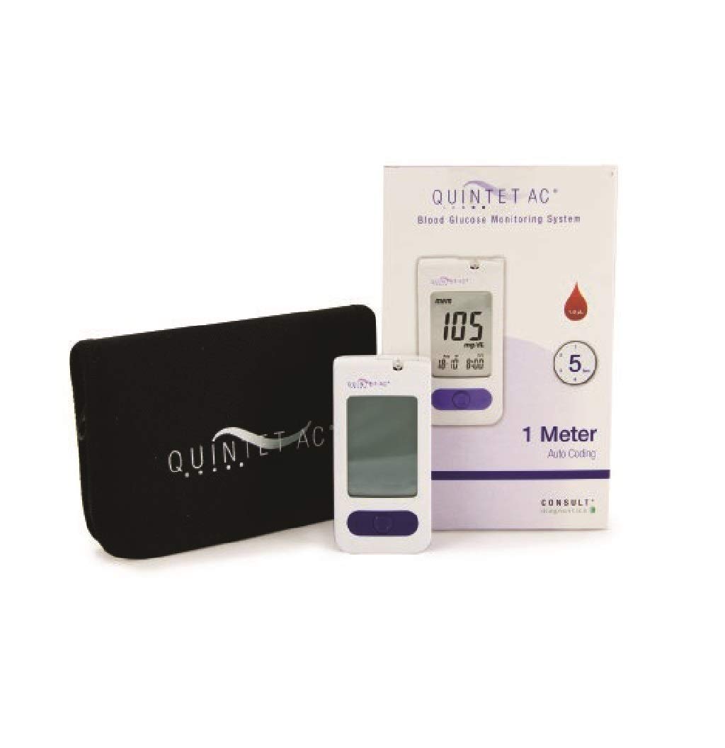 Accu-Chek Blood Glucose Monitoring System Kit - Easy & Accurate Diabetes Testing for Home Use - Includes Meter, Test Strips & Lancets - Perfect for Daily Blood Sugar Tracking & Health Management