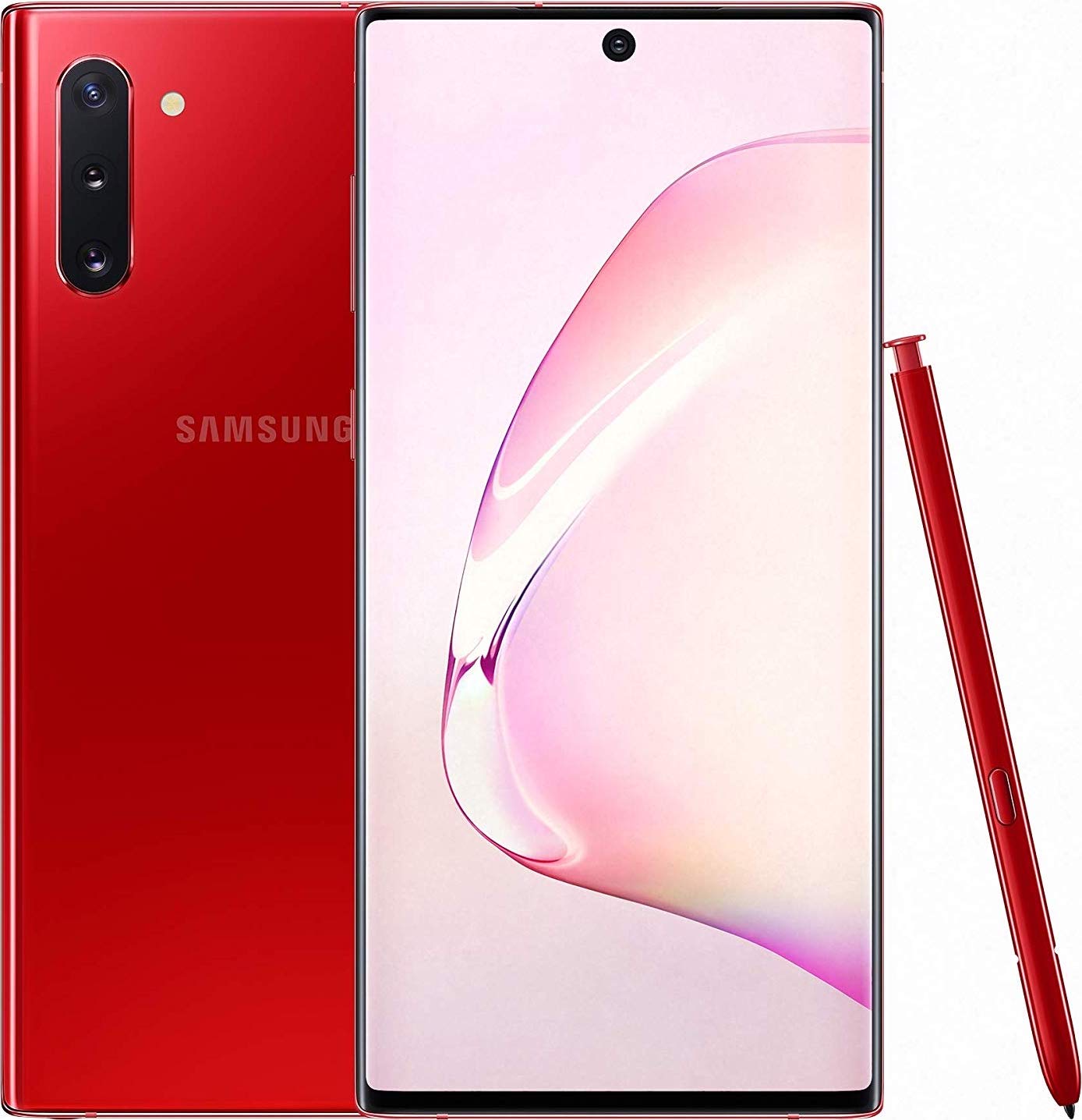 Samsung Galaxy Note 10 256GB Aura Red Unlocked Smartphone - Perfect for Business Professionals & Creative Work