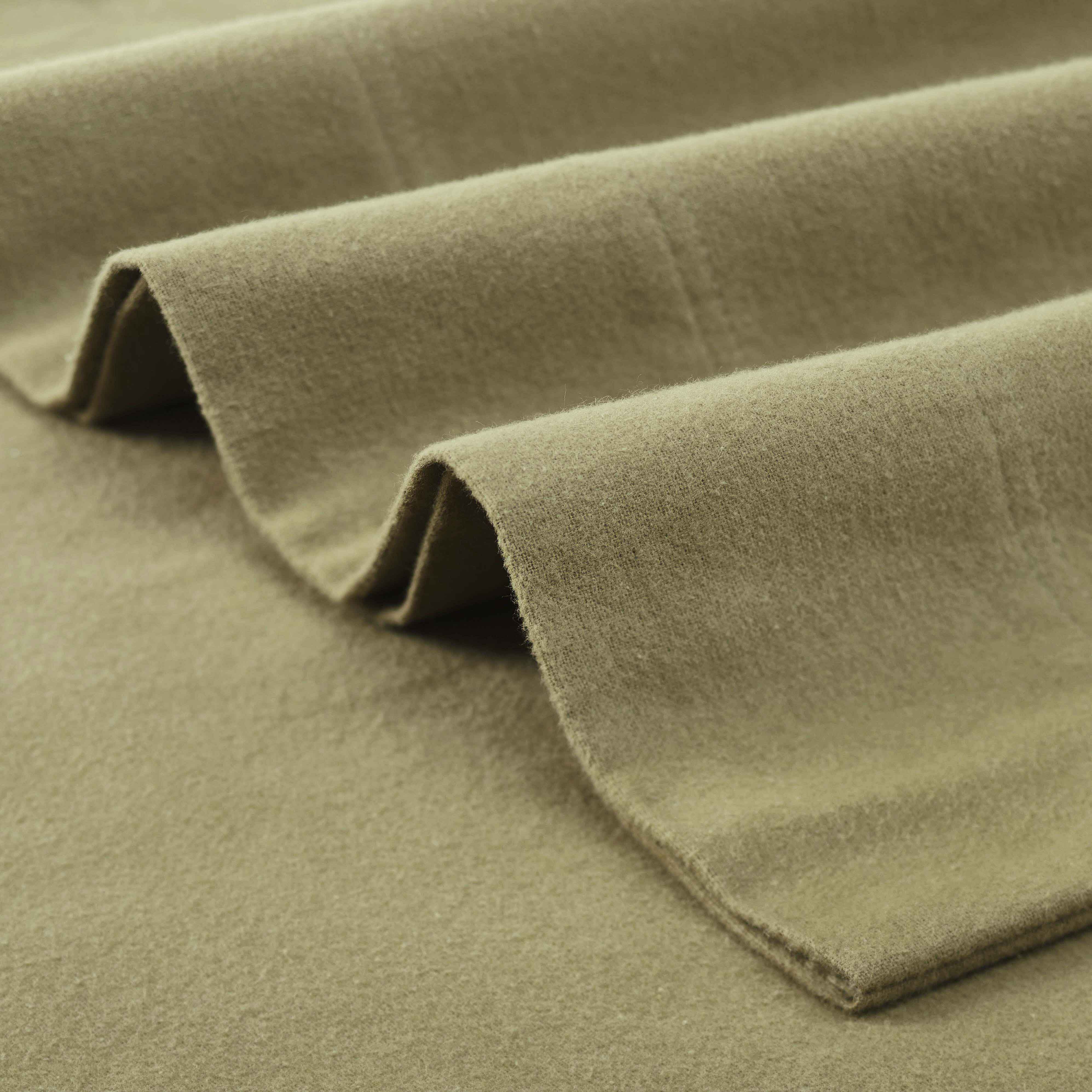 Premium Rome Flannel Cotton Solid Brushed Deep Pocket Sheet Set - Ultra Soft & Cozy Bedding for Winter - Perfect for Master Bedroom, Guest Room & Dorm Use
