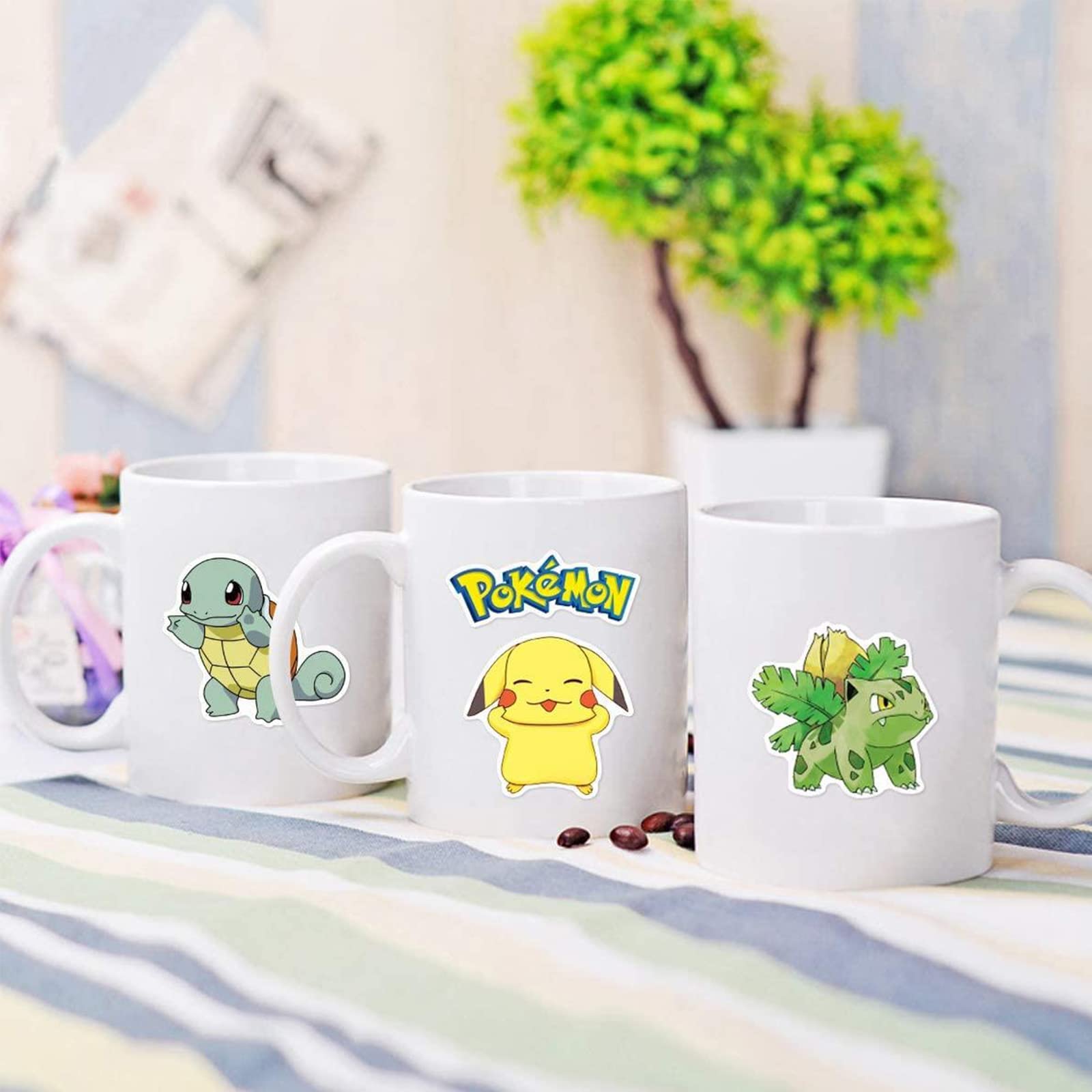 200Pcs Cute Anime Cartoon Poke Stickers - Vinyl Waterproof Decals for Laptops, Computers, Luggage & Water Bottles - Perfect for Teens & Adults Scrapbooking, DIY Crafts & Gift Wrapping