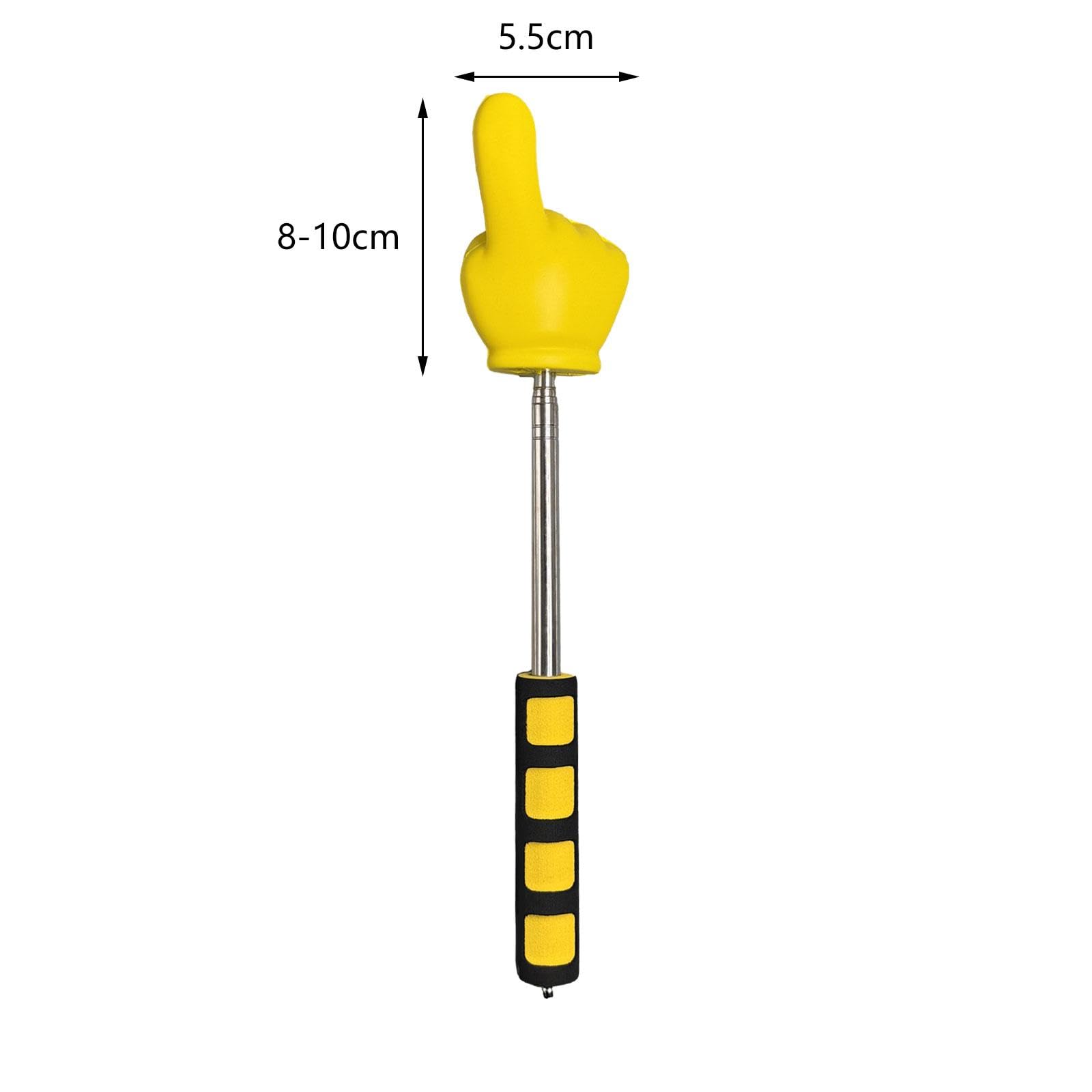 Telescopic Teacher Pointer Stick - Extendable Whiteboard & Presentation Pointer for Classroom, Office & Meetings - Yellow (Perfect for Presentations, Teaching & Remote Work)