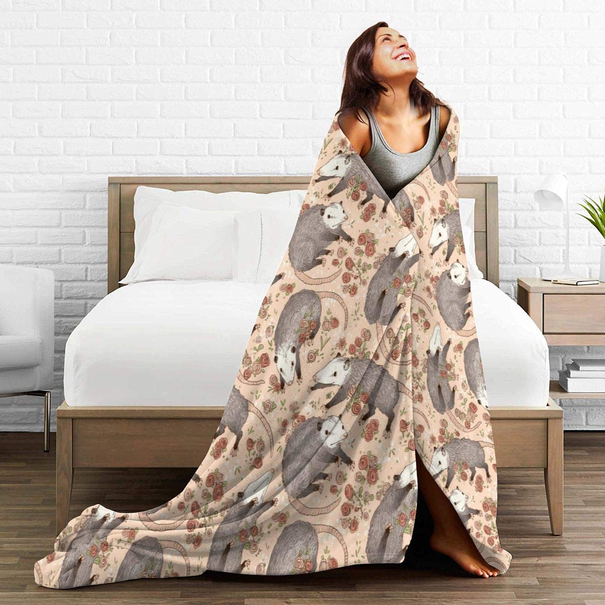 Premium Soft Warm Fleece Throw Blanket - Lightweight Plush Flannel Blanket for Sofa, Bed & Office - Durable Cozy Home Decor Gift for Winter, Camping & Movie Nights