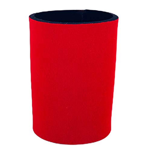 Fck It Full Bottom Can Cooler - Insulated Beer Can Holder for Cans & Bottles (Red, 1-Pack) - Perfect for Parties, BBQs, Beach & Outdoor Drinking