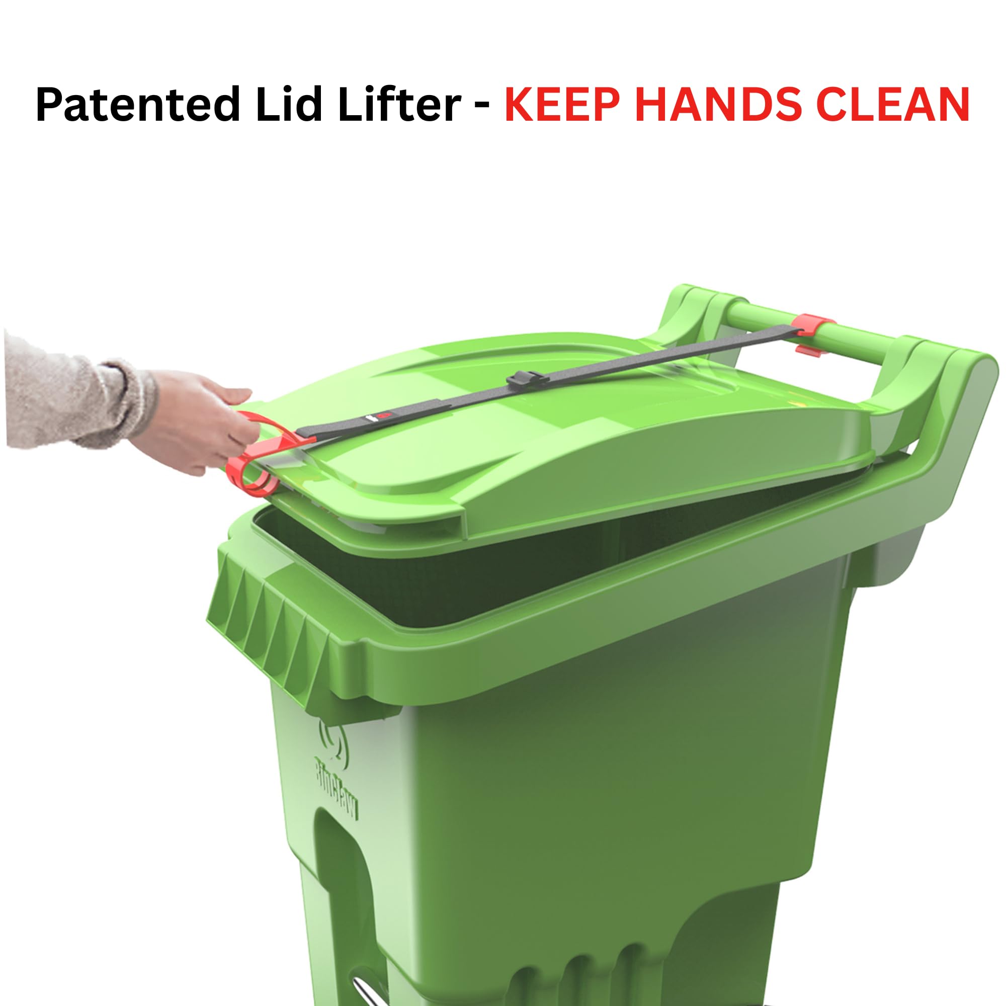 Universal Trash Can Lid Lock Security Device - Animal Proof Garbage Bin Protector for Raccoons & Pests | Durable Outdoor Trash Can Lock for Home, Park & Camping Use