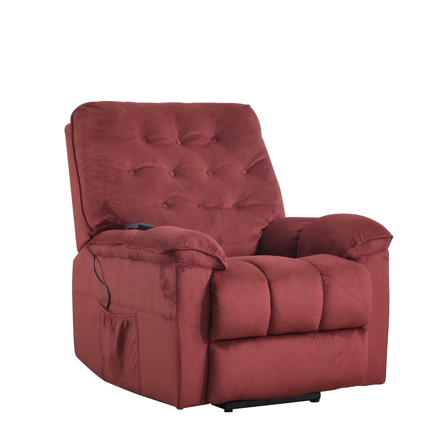 TXXM Power Lift Recliner Chair - Soft Velvet Upholstery Living Room Sofa with Remote Control - Perfect for Elderly & Mobility Assistance, Home Theater Seating & Living Room Relaxation
