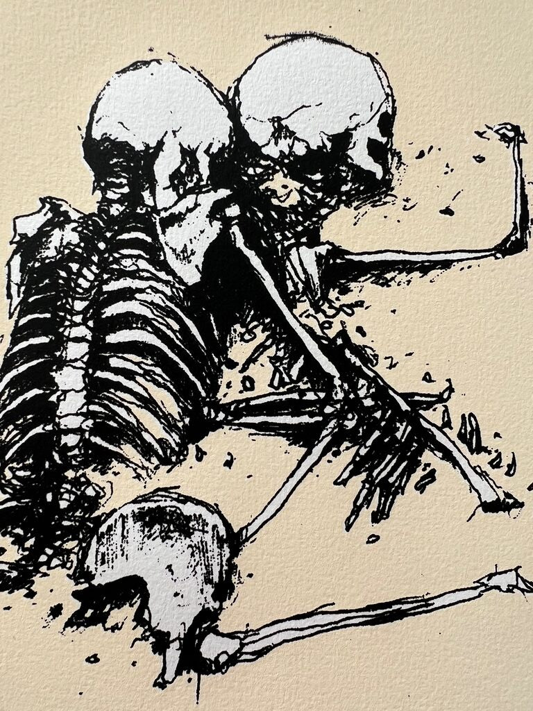 DRAN Skeleton Couple Halloween Decorations - Spooky Gothic Home Decor for Parties, Haunted Houses & Outdoor Yard Displays