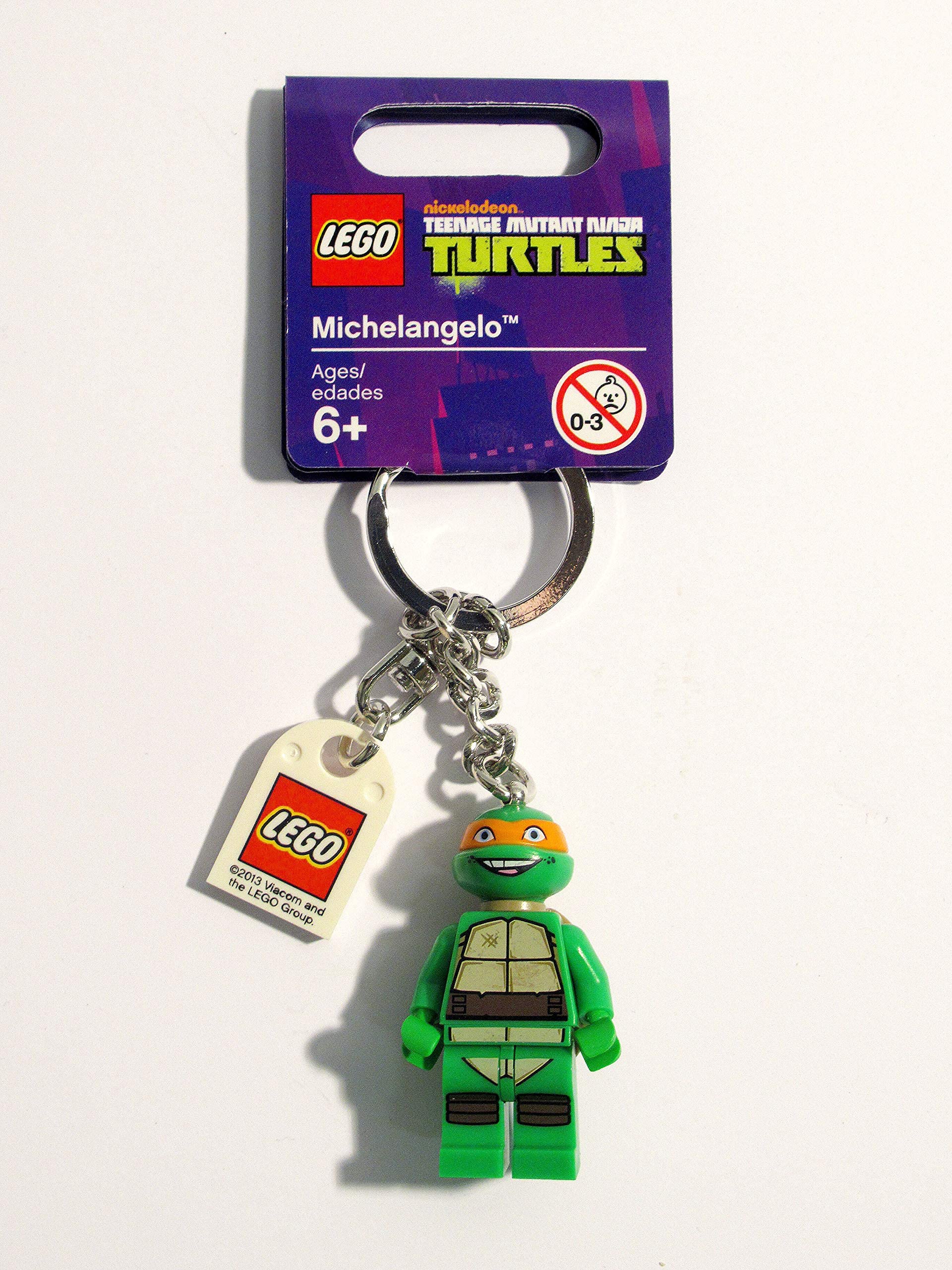 LEGO Teenage Mutant Ninja Turtles Michelangelo Keychain - Official TMNT Collectible Toy for Kids & Fans - Perfect for Backpacks, Keys & Gifts