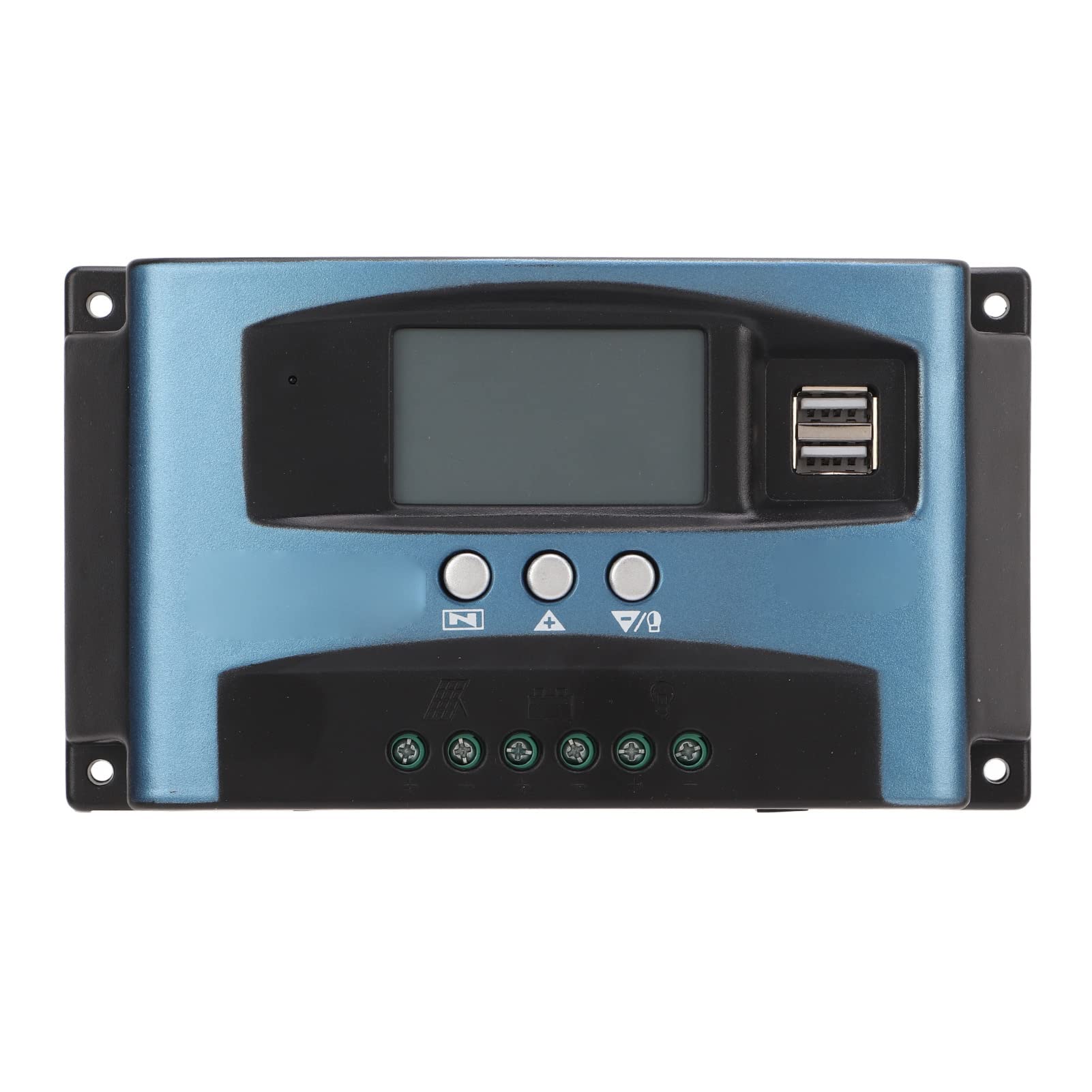 High-Efficiency Solar Charge Controller with LCD Display - APP Remote Monitoring & Full Protection for Off-Grid Solar Systems - Perfect for RV, Marine, and Home Solar Power Applications