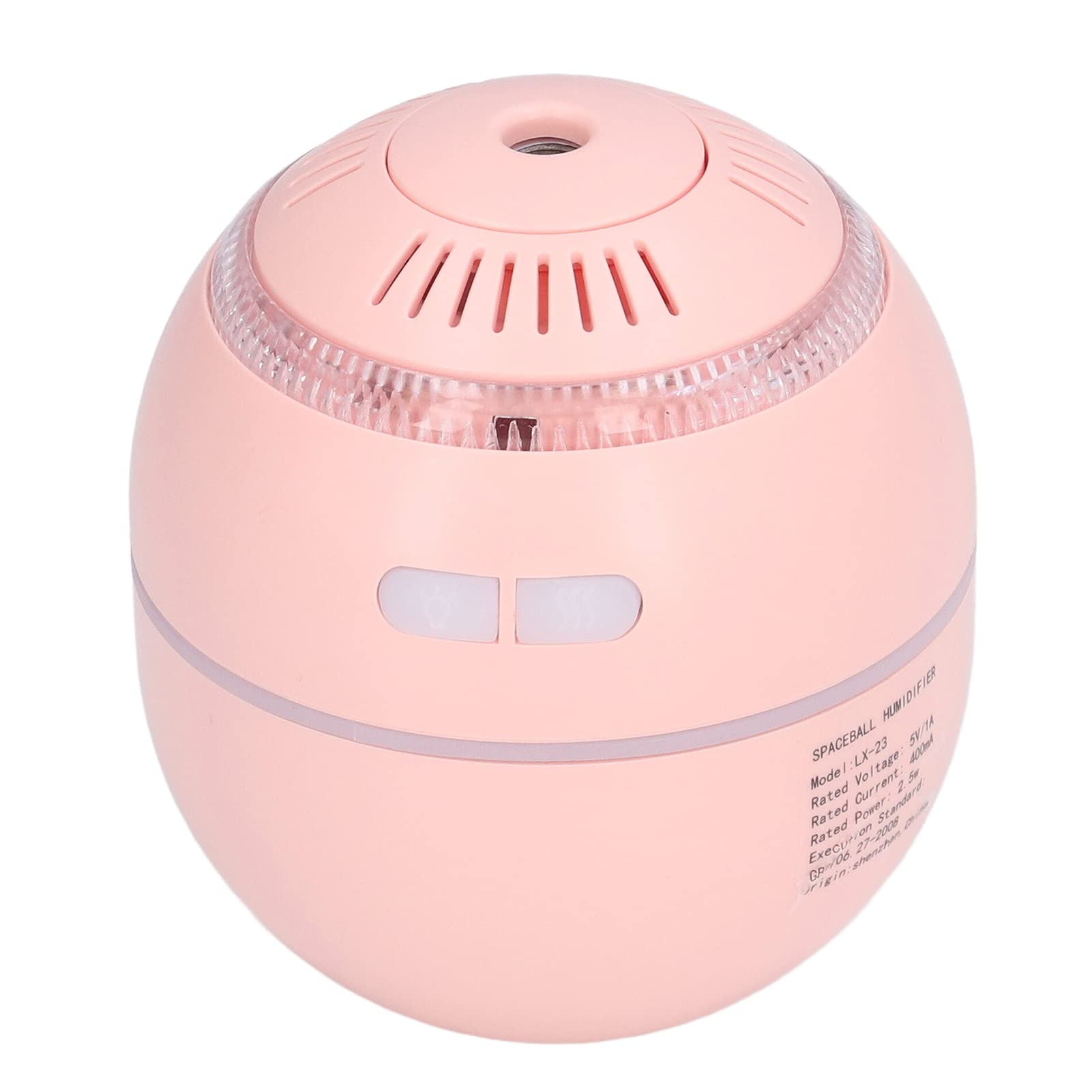 USB Air Humidifier - Safe Silent Mist Maker with Vent Design, Convenient Charging for Home, Office, Bedroom (Pink) | Perfect for Dry Air Relief, Aromatherapy & Decoration