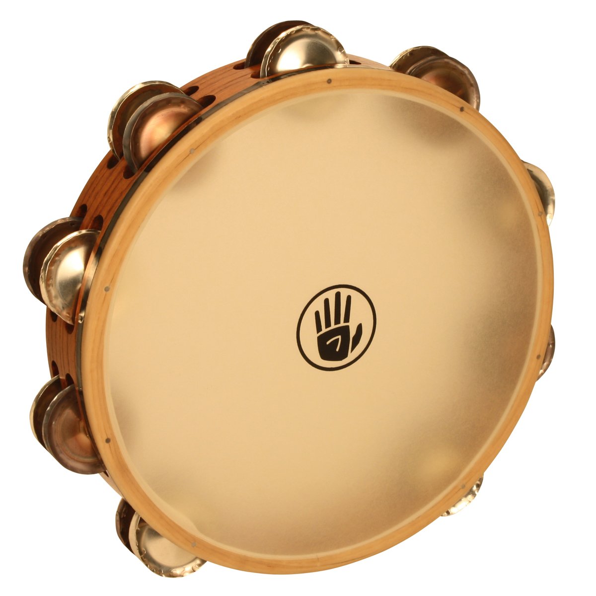 Black Swamp BSTC2 10-Inch Professional Tambourine with Double Row Jingles - Perfect for Live Performances, Music Classes & Studio Recording