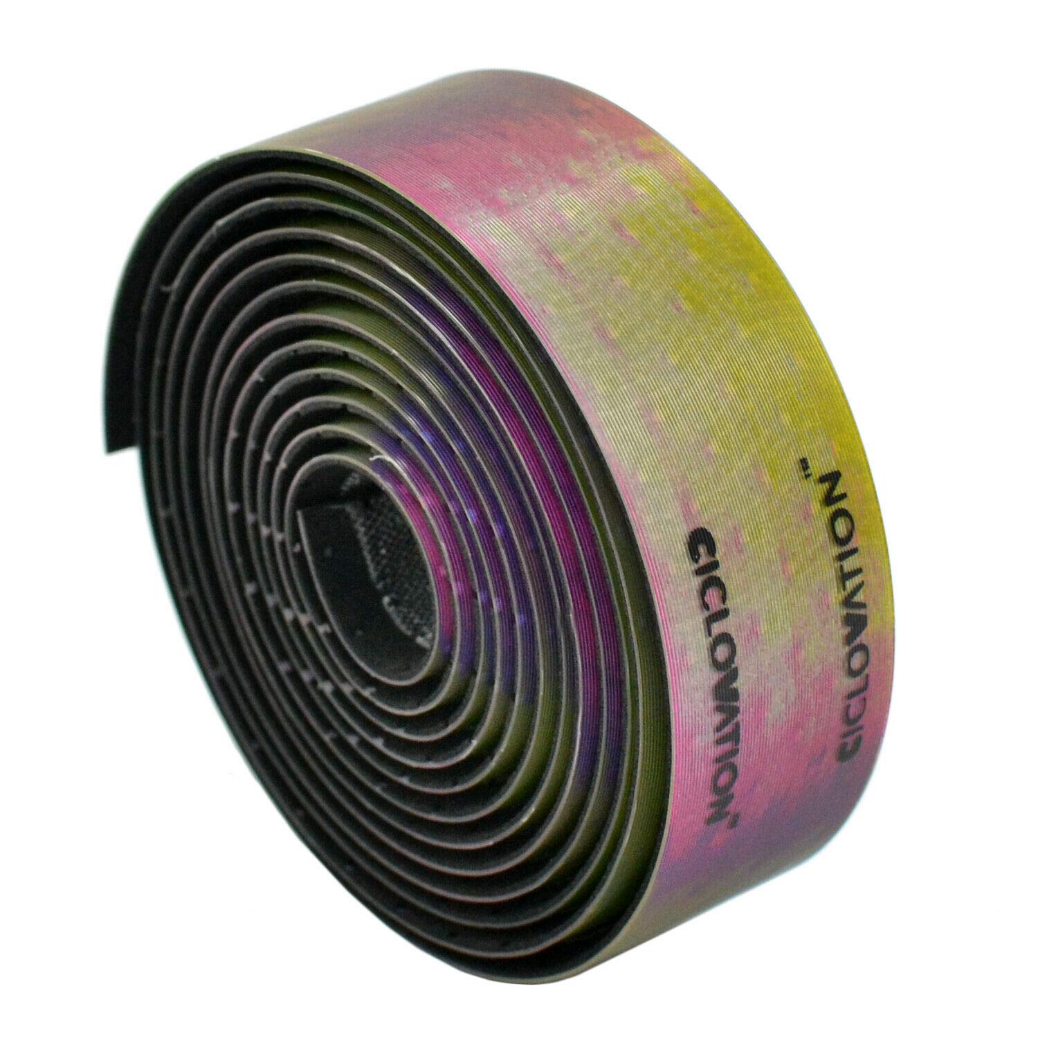 Premium Halo Touch Bar Tape - Non-Slip Rainbow Cycling Handlebar Grip for Road Bikes | Comfortable & Durable Bicycle Handle Wrap | Ideal for Long-Distance Riding, Commuting & Performance Cycling