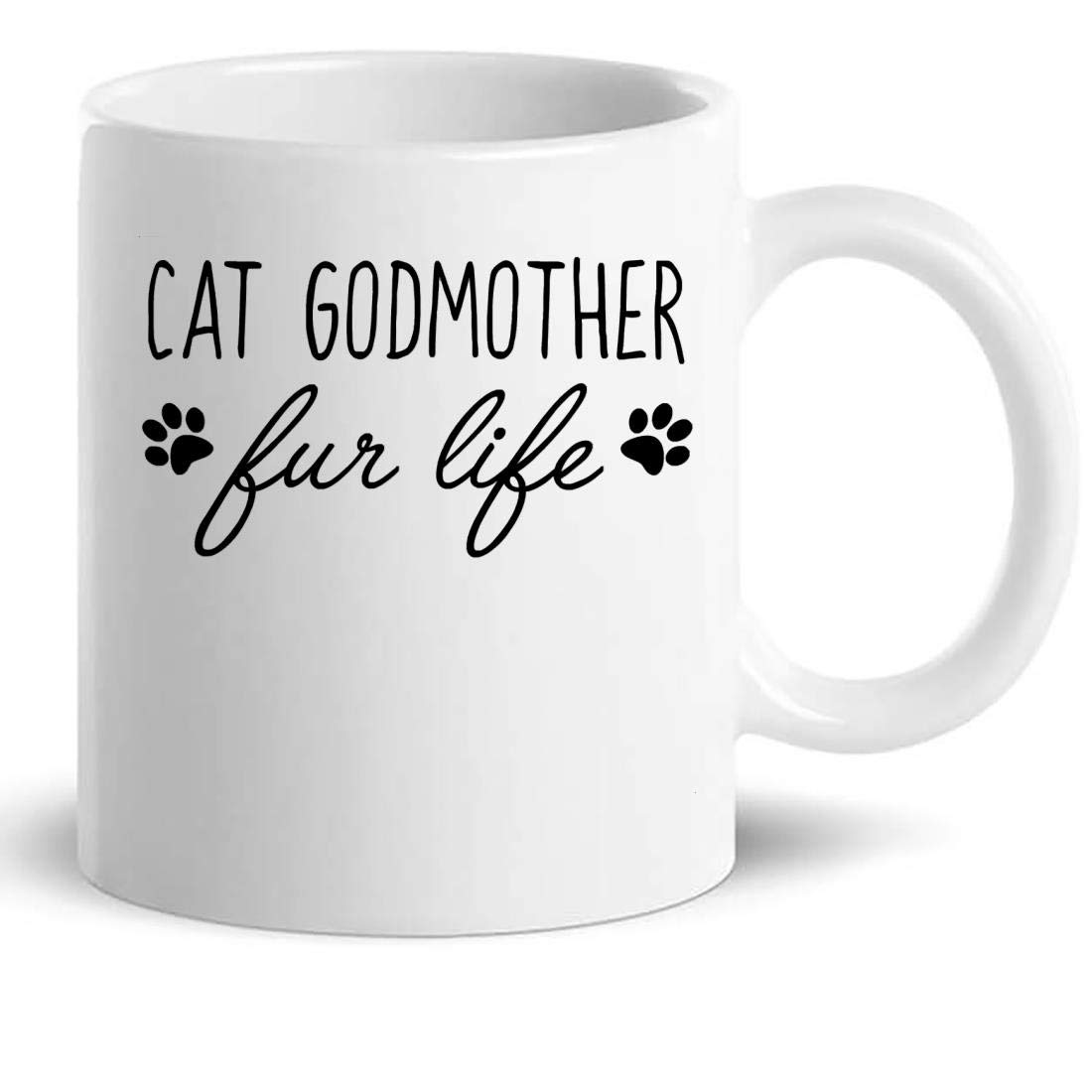 11Oz Cat Lover Coffee Mug - Perfect Gift for Cat Godmother, New Mom, Women & Aunt - Ideal for Tea, Coffee & Hot Drinks at Home or Office