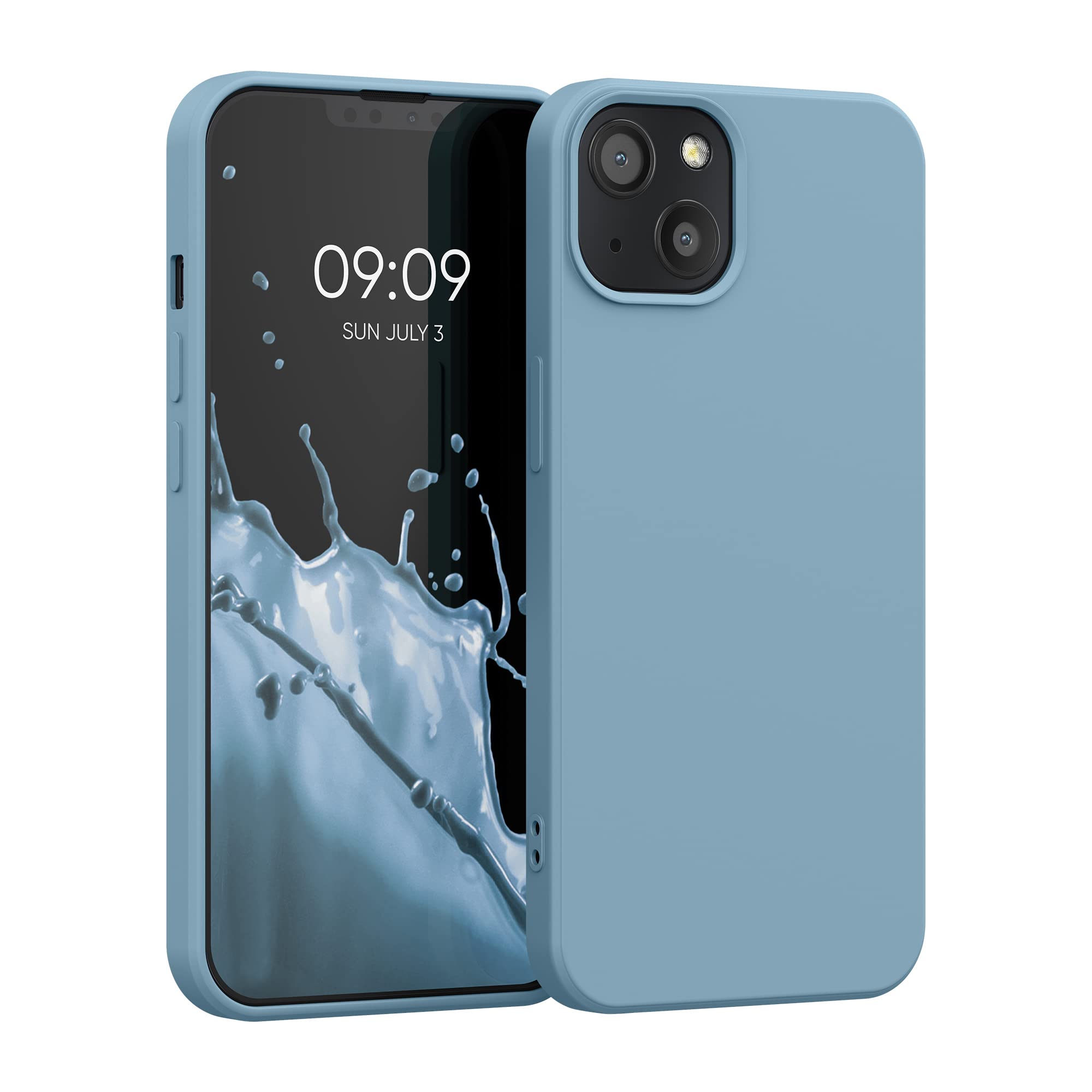 kwmobile Soft TPU Slim Protective Case for Apple iPhone 13 - Shockproof Anti-Scratch Phone Cover in Antique Stone Design | Perfect for Everyday Use, Travel & Outdoor Activities