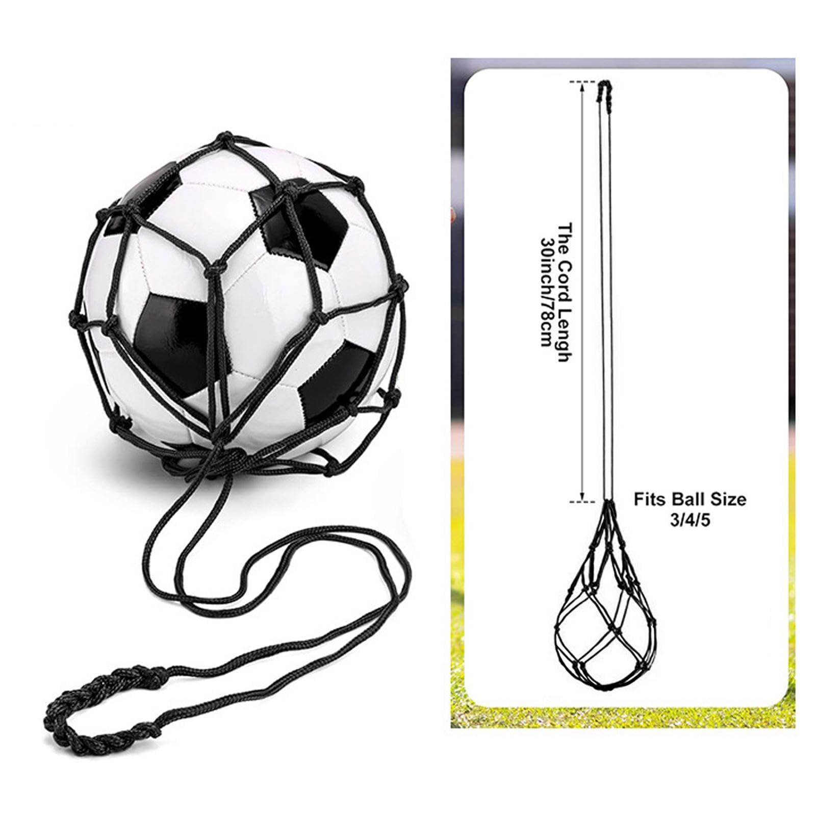 Best Soccer Kick Trainer - Durable Nylon Football Training Aid with Elastic Ball Net for Practice & Drills | Perfect for Youth & Adult Soccer Players