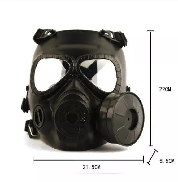 M04 Tactical Protective Gas Mask with Adjustable Strap - Military Grade Safety Respirator for Chemical, Toxic Fumes & Emergency Survival Scenarios