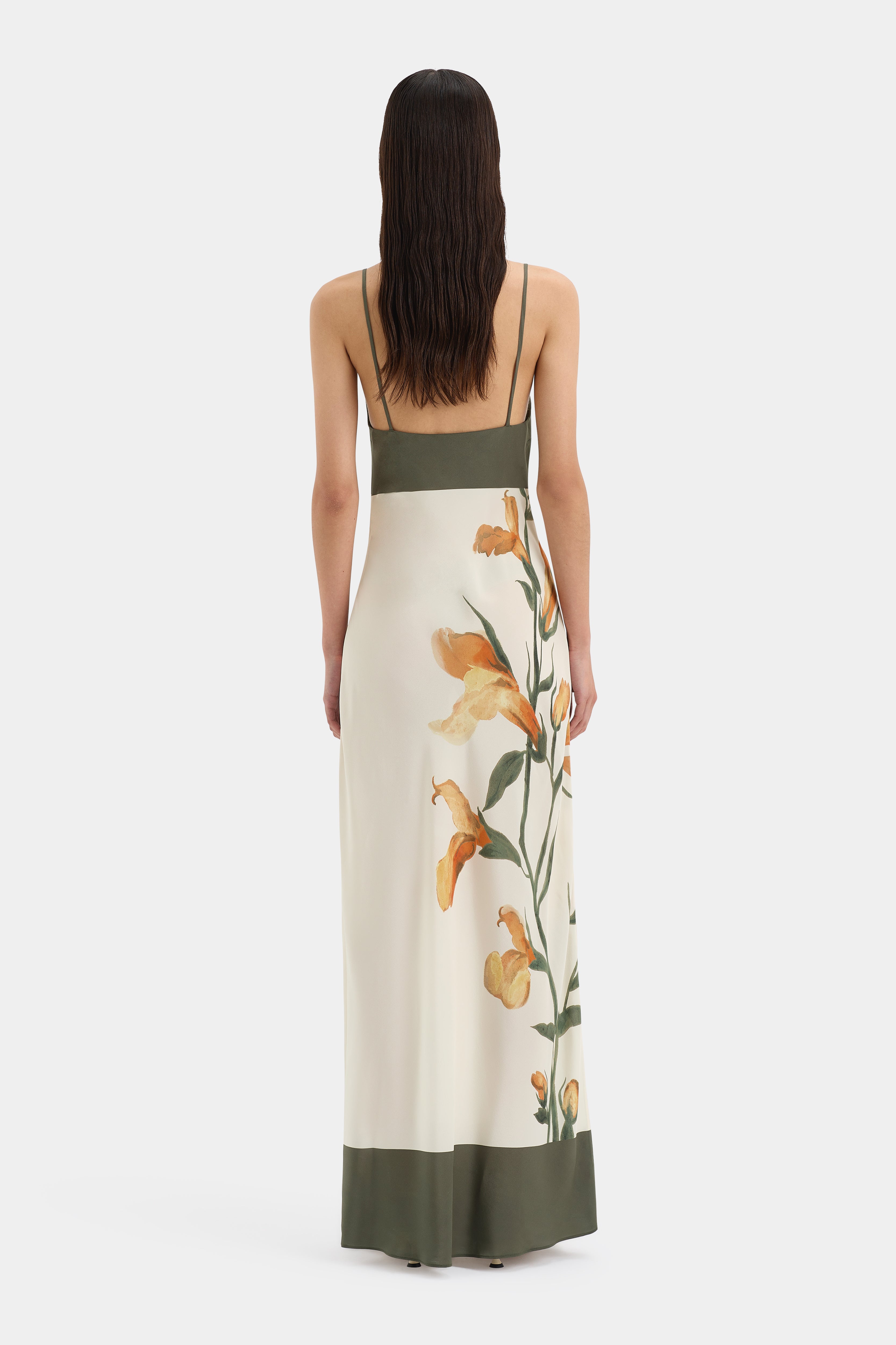 Elegant Constance V Neck Slip Dress for Women - Flowy Summer Midi Dress with Adjustable Straps | Perfect for Weddings, Date Nights & Beach Vacations