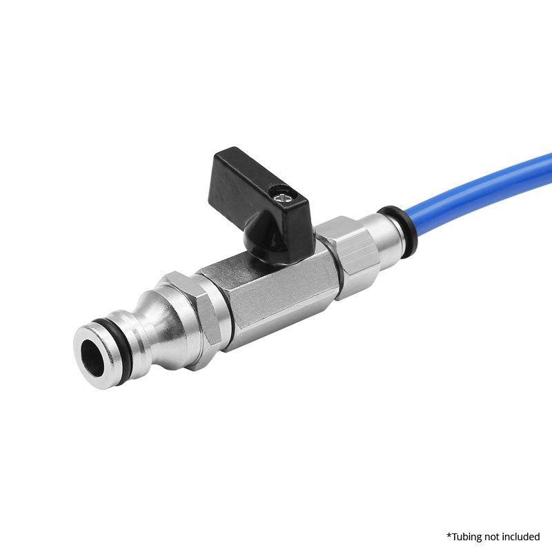 Ettore Hose Connect & Flow Valve Combo - Universal Garden Hose Connector with Adjustable Water Flow - Perfect for Lawn Irrigation, Car Washing & Outdoor Cleaning