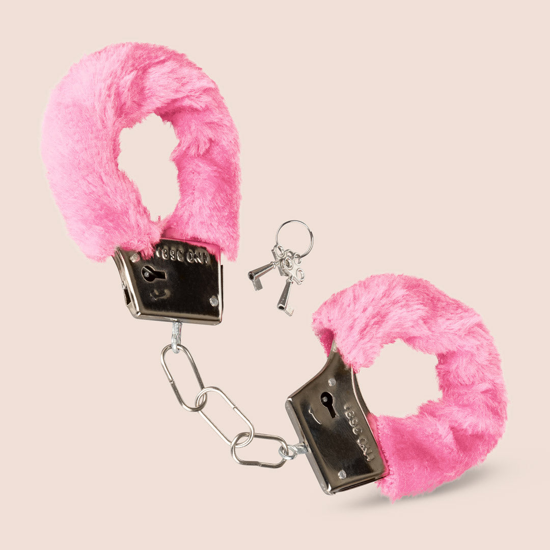Playful Furry Handcuffs - Soft Fluffy Cuffs for Couples, Roleplay, and Fun - Perfect for Valentine's Day, Bachelorette Parties, and Spicing Up Your Relationship