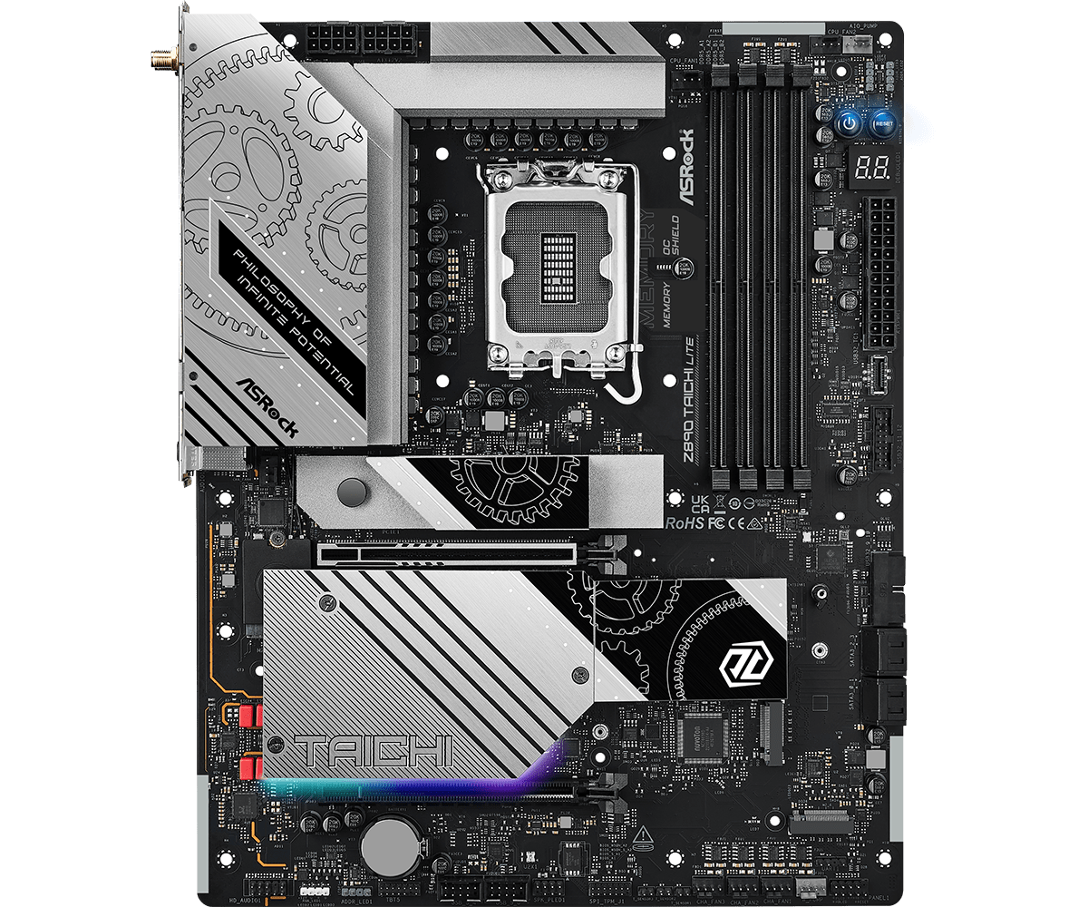 ASRock Z890 Taichi Lite LGA 1700 ATX Motherboard - Intel 12th/13th Gen Support, DDR5, PCIe 5.0, WiFi 6E - Perfect for Gaming PCs, Workstations & Content Creation