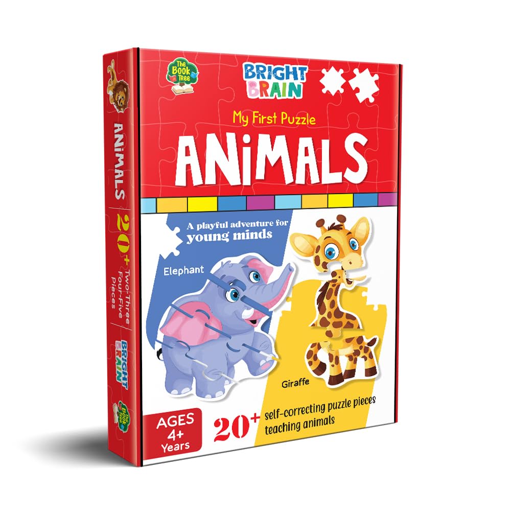 20+ Piece Large Animal Jigsaw Puzzle for Kids Ages 3-6 | Educational Preschool Learning Toy | Perfect Gift for Toddlers & Children | Fun Classroom & Birthday Party Activity | Majestic Book Club