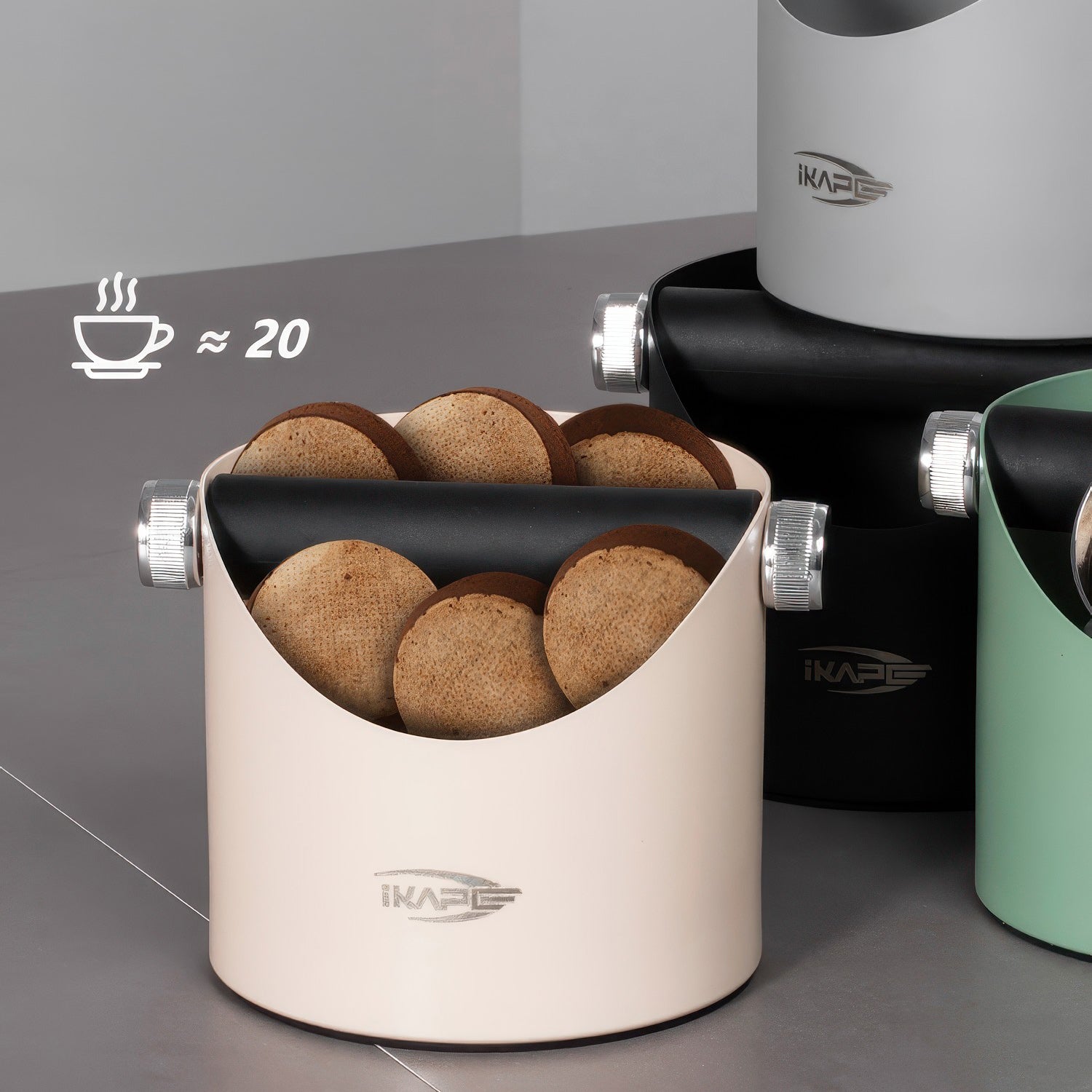 Professional Barista Knock Box for Espresso Grounds - Durable Coffee Waste Bin for Home & Commercial Use - Perfect for Espresso Machines & Coffee Stations