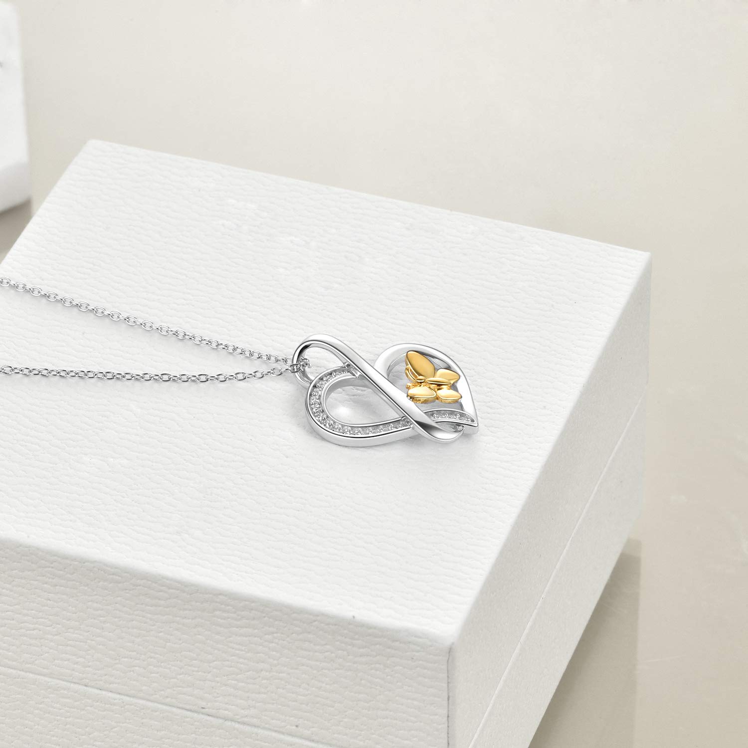 WINNICACA Women's S925 Sterling Silver Pendant Necklace - Elegant Jewelry Gift for Her, Wife, Mom, Daughter - Perfect for Birthday, Anniversary & Christmas (Great for Date Nights, Office Wear & Special Occasions)