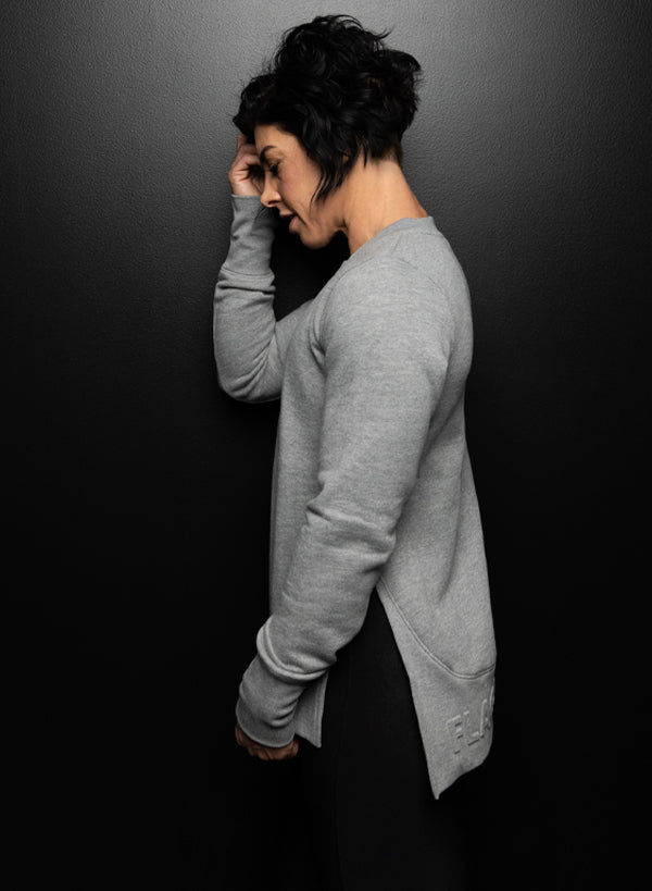 Women's Forever Crewneck Sweatshirt - Soft & Comfortable Grey Pullover for Casual Wear, Lounge & Everyday Outfits