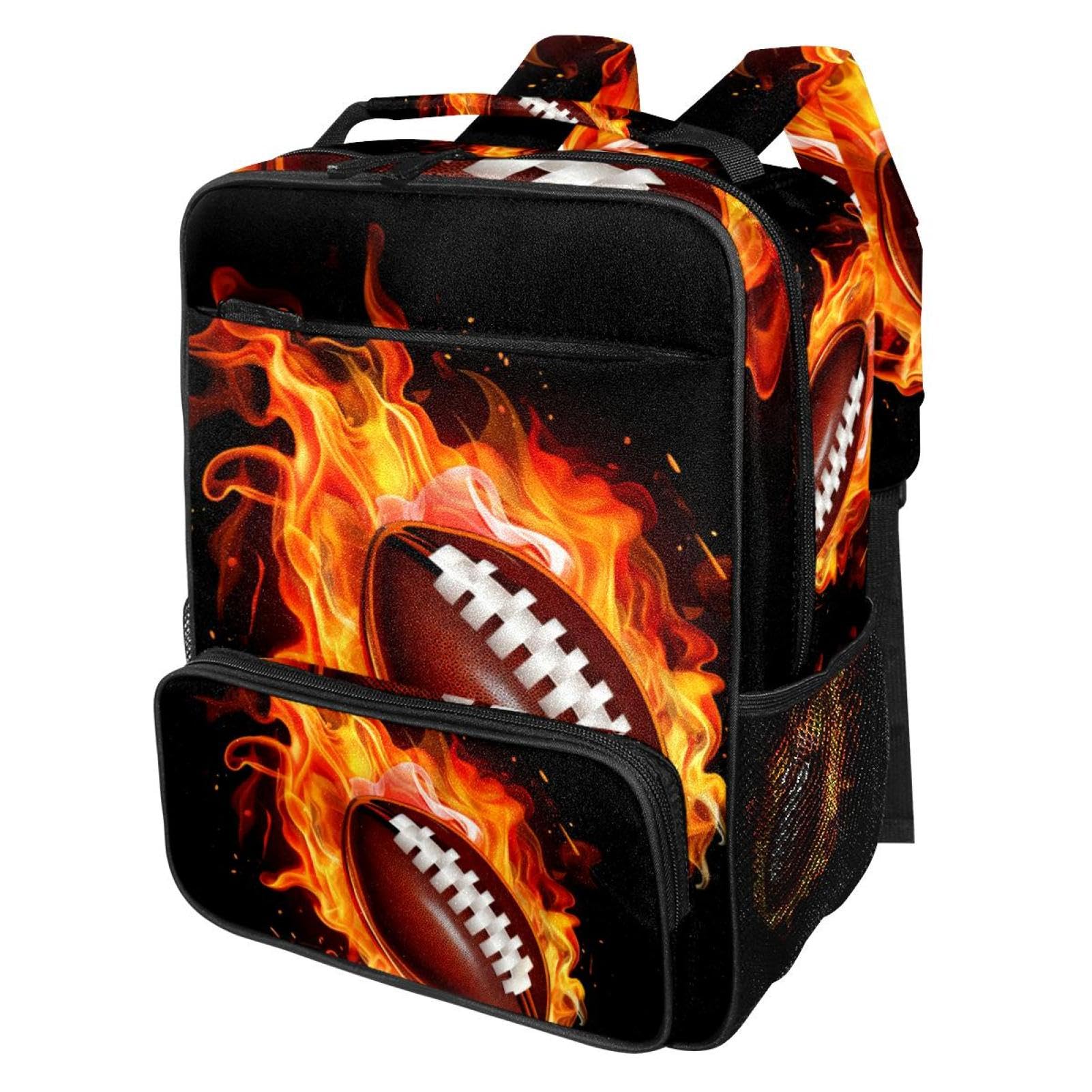 Best Travel Backpacks for Women & Men - Durable American Football Design Backpack for Hiking, Camping & Daily Commute