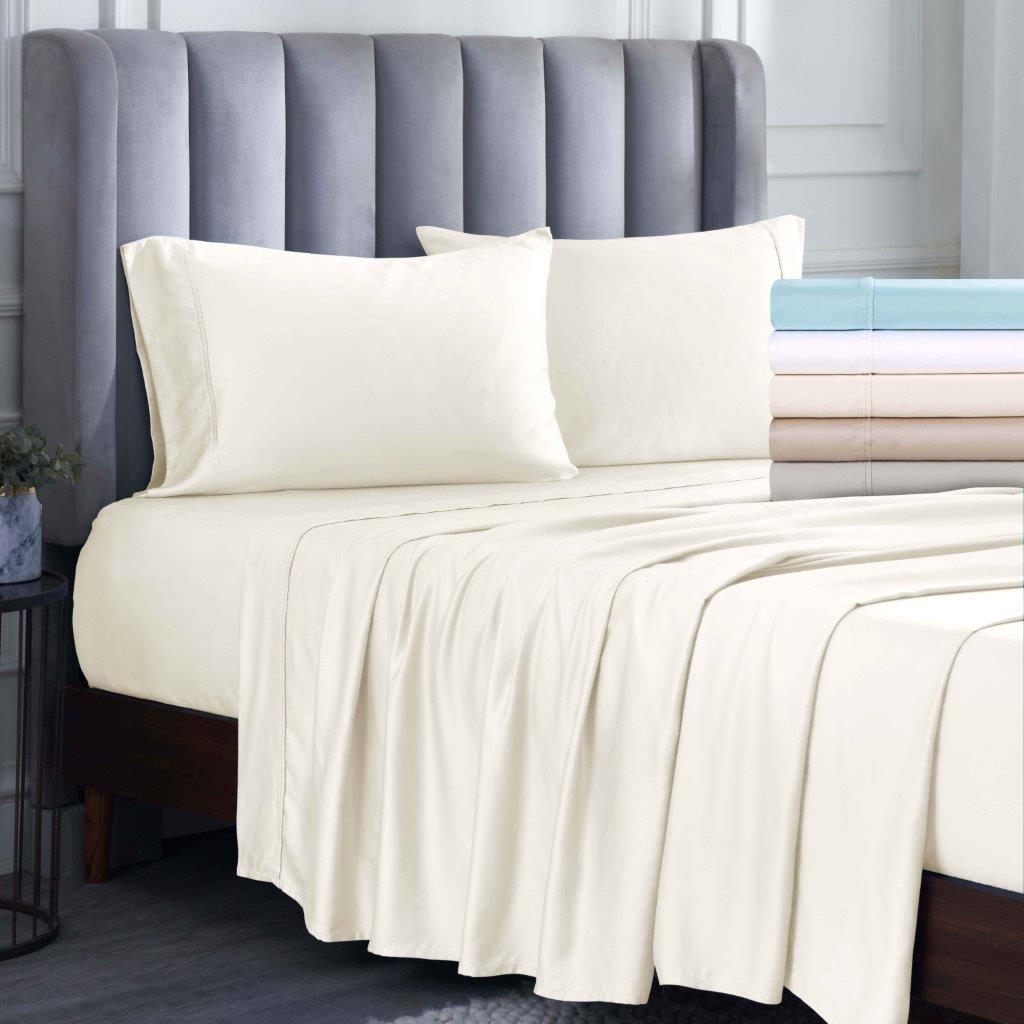 Premium 400 Thread Count Modal Duvet Cover Set from Beechwood - Ultra Soft & Breathable Bedding for All Seasons - Perfect for Master Bedroom, Guest Room, and Luxury Hotels