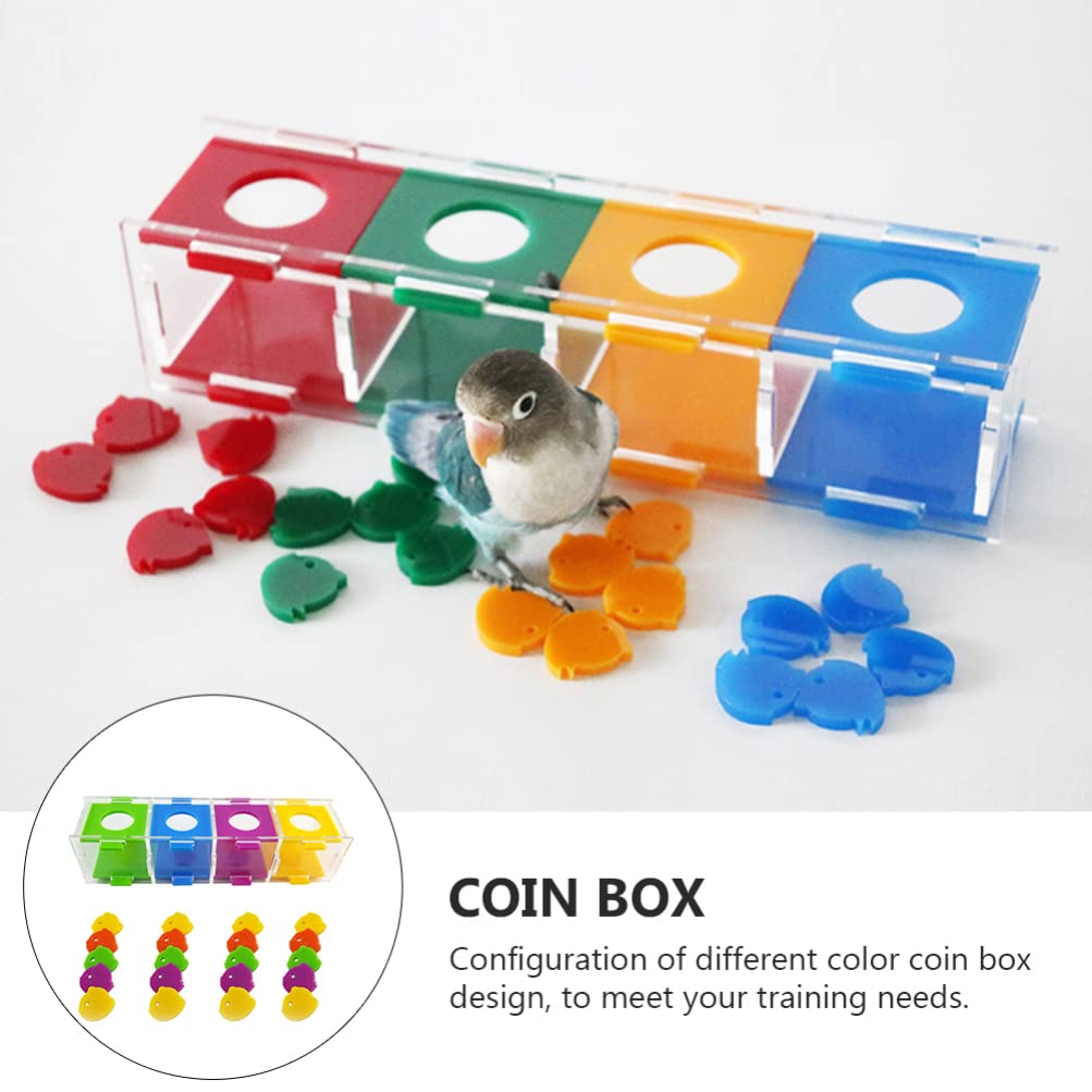 Mipcase Parrot Training Toys Set - Conure, Cockatiel & Sugar Bird Brain Toys - Interactive Chew & Puzzle Toys for Parakeets & Pet Birds - Perfect for Desktop Play & Mental Stimulation