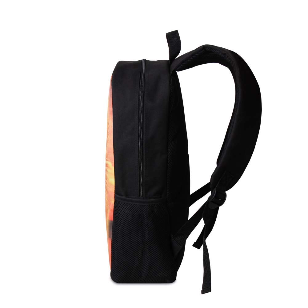 Stylish Plush Horse Print School Backpack for Men & Students - Durable Fashion Hiking Bag for College, Travel & Outdoor Adventures