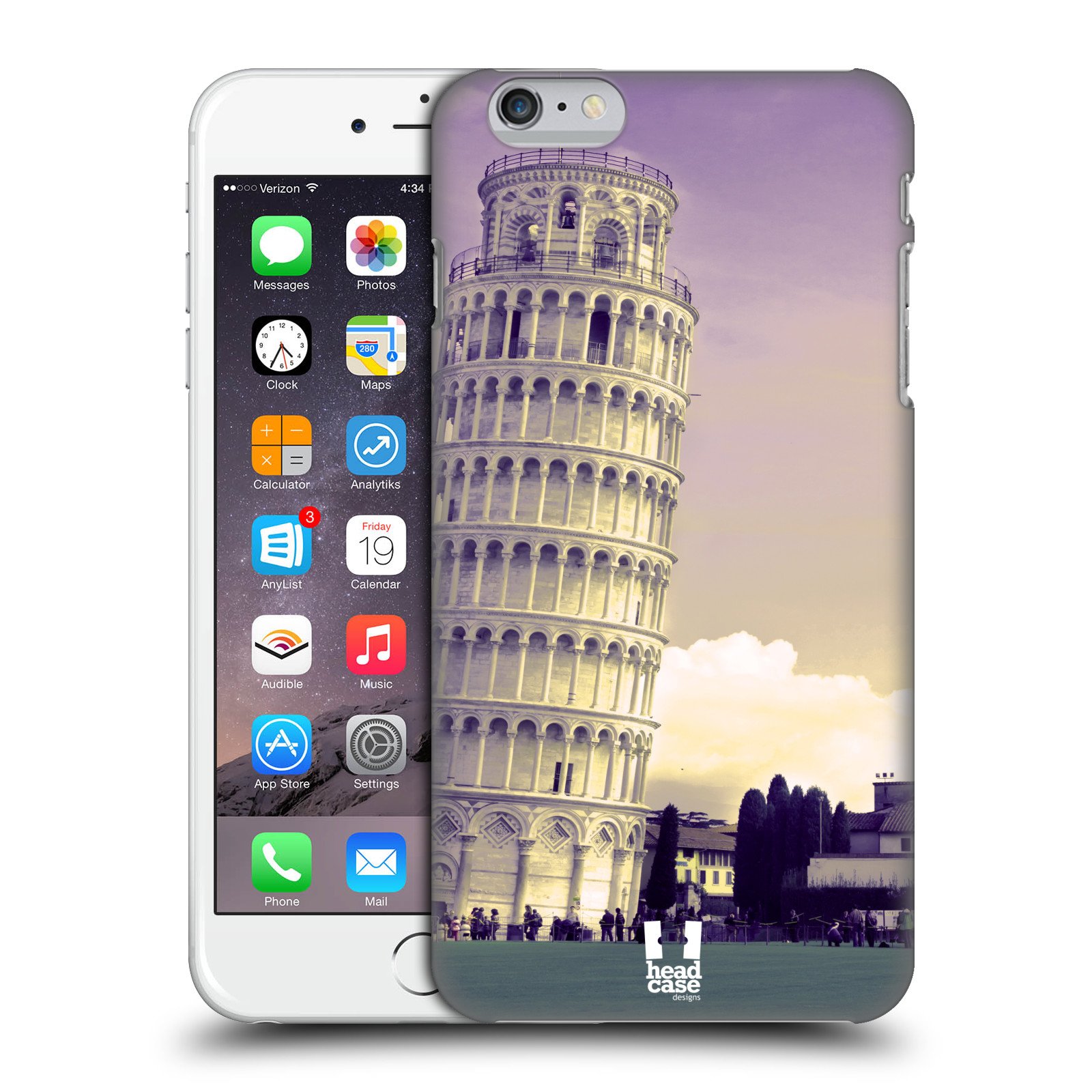 Leaning Tower of Pisa Italy Hard Back Phone Case - Compatible with Apple iPhone 6 Plus/6s Plus | Durable Protection with Unique Travel Design | Perfect for Travel Enthusiasts & Italy Lovers