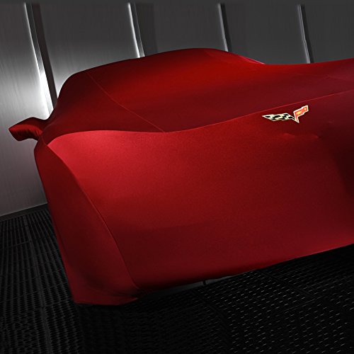 Premium GM Accessories 19158375 Indoor Car Cover - Red with Z06 Logo - Protect Your Vehicle from Dust & Scratches at Home or Garage