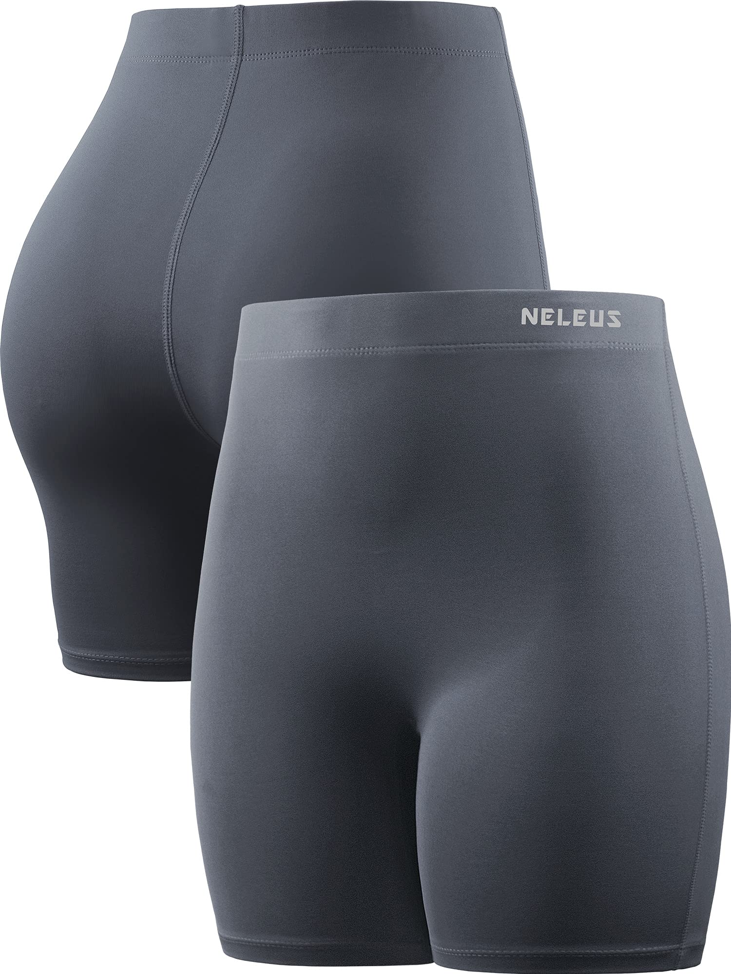 NELEUS Women's High Waist Biker Shorts 3 Pack - 3