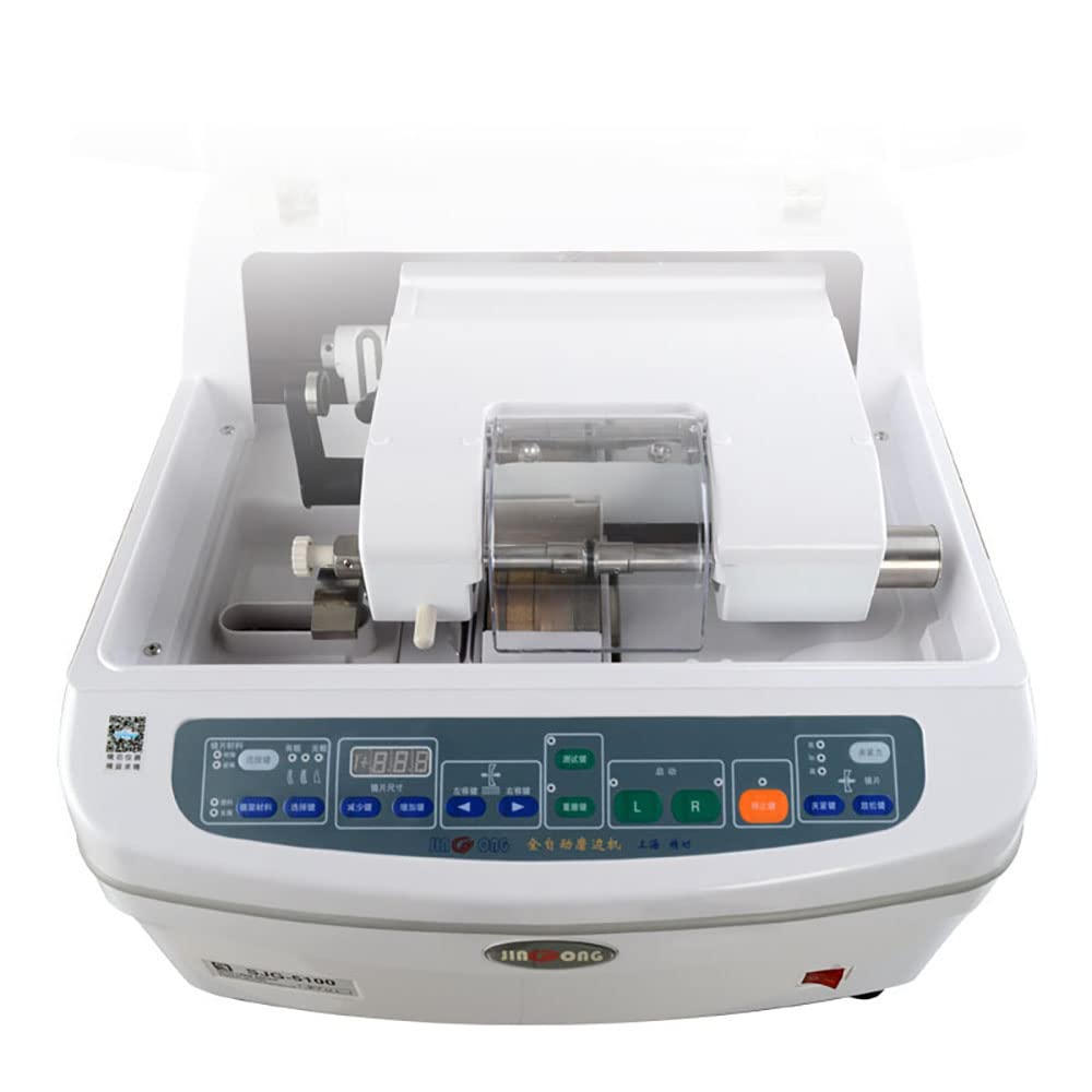 Auto Lens Edger Grinder Cutter - Professional Glass Polishing & Beveling Machine for CR39 & Eyeglasses | Optical Shop & Optometry Equipment (Model 5100) | Perfect for Eyewear Manufacturing & Lens Repair