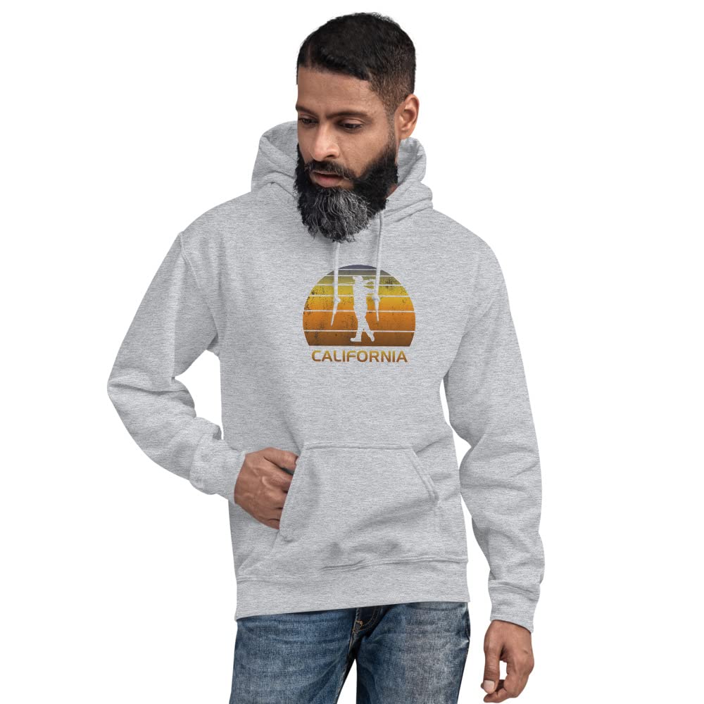 California Golf Fan Hoodie - Unisex Sportswear for Men & Women - Comfortable Grey Pullover for Golfers & Casual Wear
