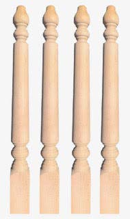 Farmhouse Wood Dining Table Legs - 29 Inch Long, 2 1/4 Square, Set of 4 Unfinished Solid Wood DIY Furniture Legs for Farmhouse, Rustic, and Industrial Style Tables - Perfect for Dining Tables, Kitchen Islands, and DIY Furniture Projects