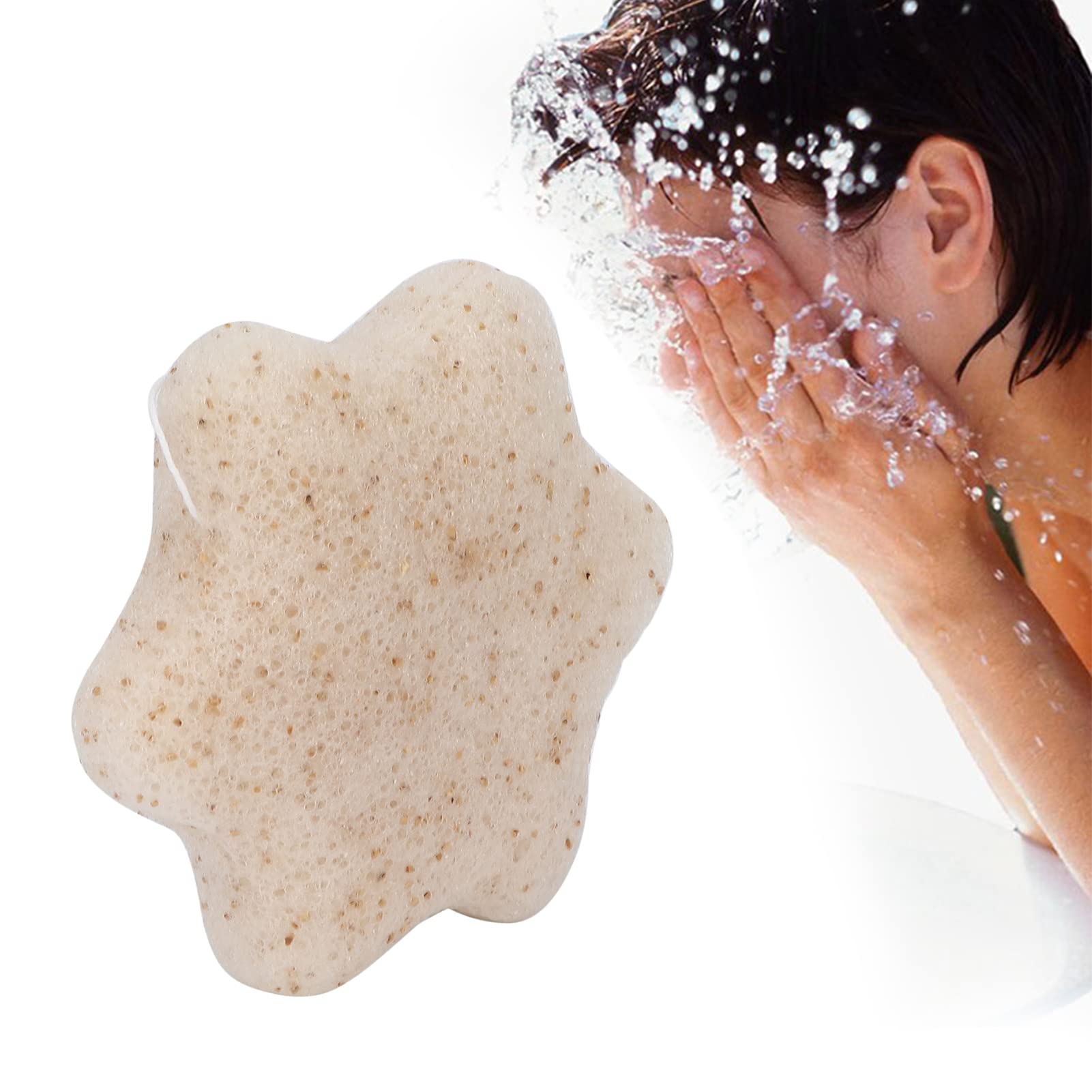 EVTS Natural Cellulose Facial Sponges - Exfoliating & Deep Cleansing Cosmetic Pads for Gentle Skin Care | Perfect for Daily Face Wash & Makeup Removal