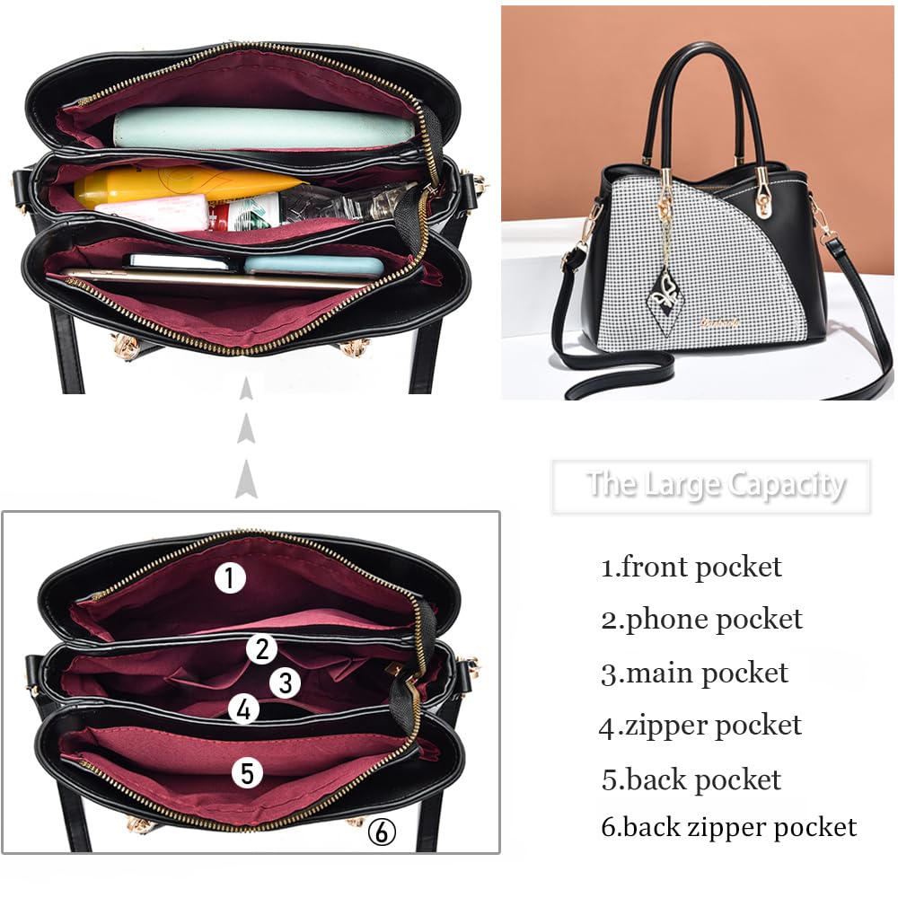 Stylish Women's Purses & Handbags - Top Handle Satchel, Shoulder Bag & Messenger Tote for Work, Travel & Everyday Use | Fashionable Ladies Bags for Office, Shopping & Outings