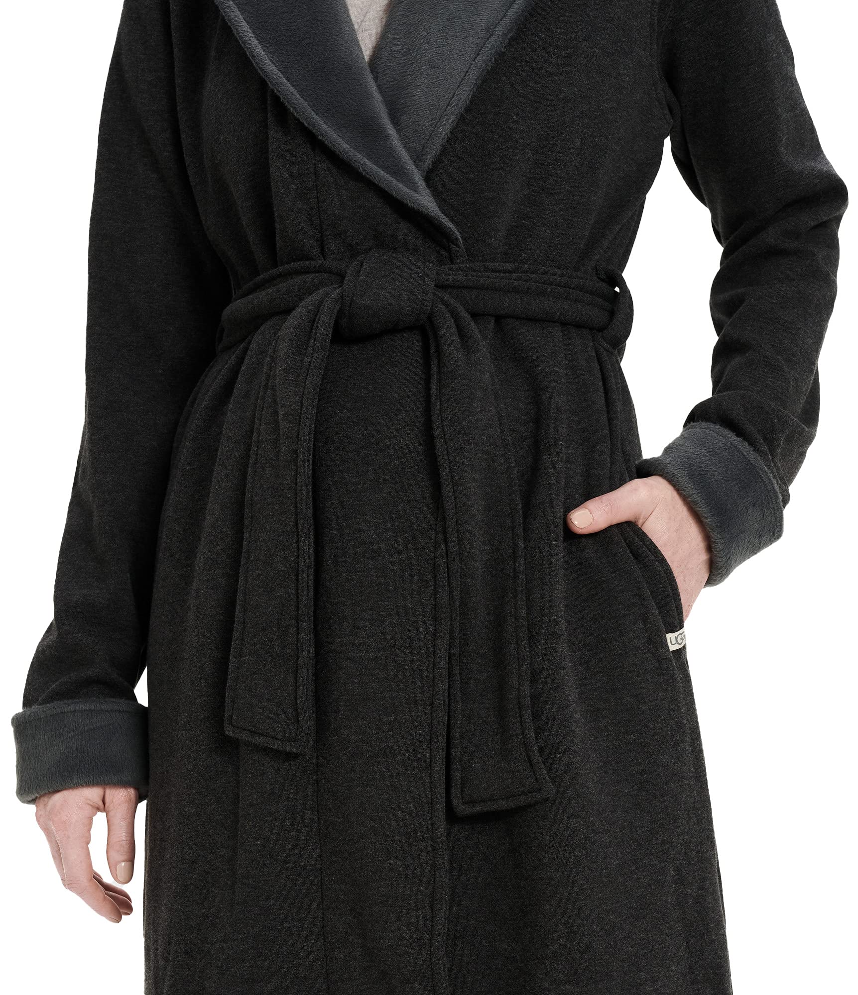 UGG Women's Duffield Robe - Soft Fleece Bathrobe for Women, Cozy Loungewear for Home & Spa, Perfect for Relaxation & Comfort