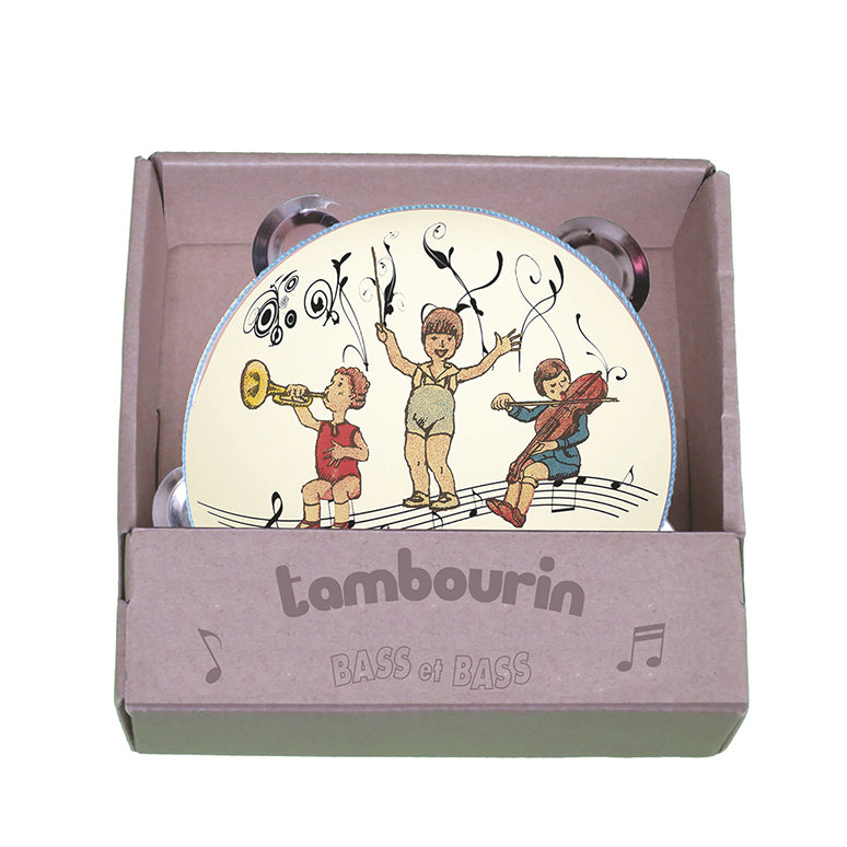 Bass & Bass Musical Toy Tambourine for Kids - Colorful Percussion Instrument for Early Learning & Music Play - Perfect for Classroom, Birthday Parties & Family Fun