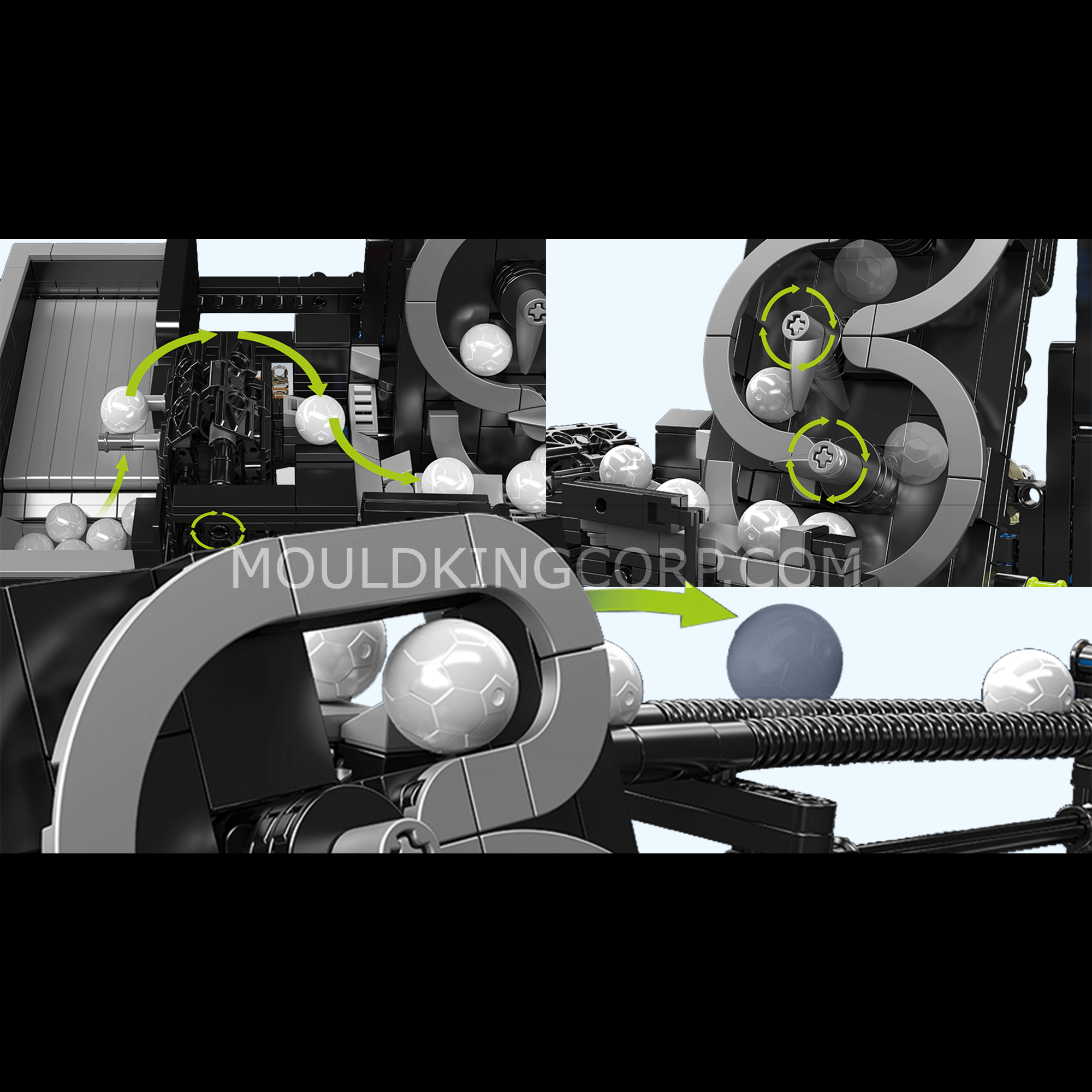 Mould King 26012 GBC Logarithmic Ball Machine Building Set - 2066 Piece STEM Educational Toy for Adults & Teens | Perfect for Engineering Enthusiasts, Classroom Projects & Creative Display