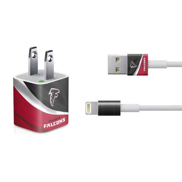 Official NFL Atlanta Falcons iPhone Charger Skin (5W USB) - Compatible with iPhone, Custom Decal for Phone Accessories - Perfect for Falcons Fans, Gifts, and Game Day Decor