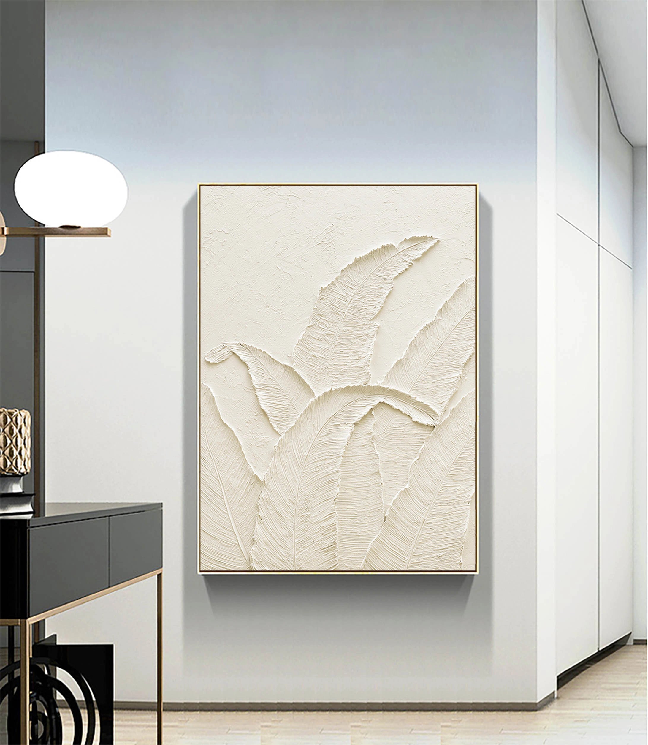 Minimalist Textured Plaster Art Painting - Modern Abstract Wall Decor for Living Room, Bedroom & Office | #MM033