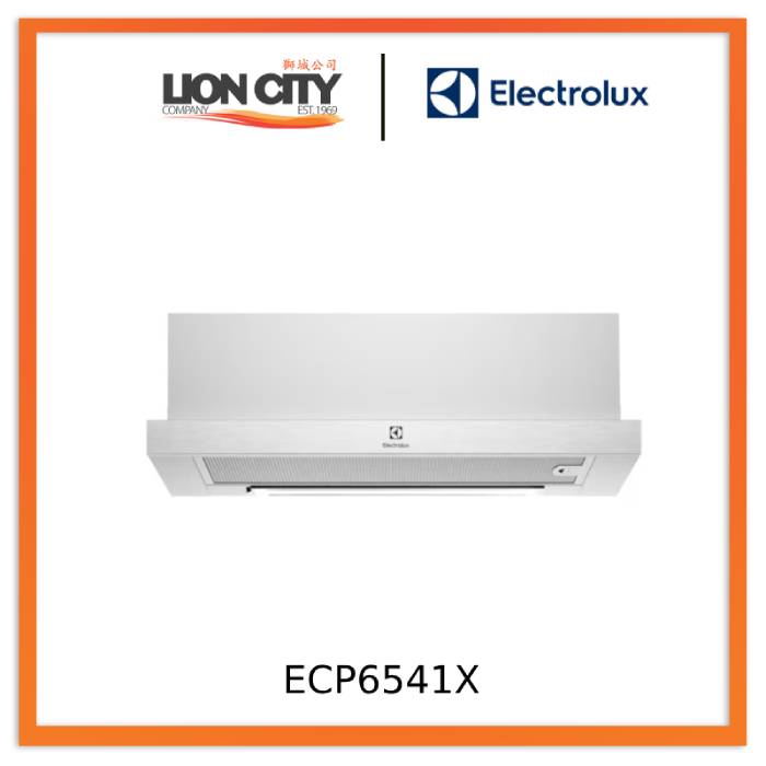 Electrolux ECP6541X 60cm UltimateTaste 300 Pull Out Extractor Hood - Powerful Kitchen Ventilation for Smoke & Odor Removal - Perfect for Modern Home Cooking