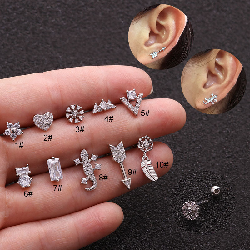 16G Conch Dream Catcher Upper Lobe Earrings - Boho Tribal Ear Jewelry for Women | HSPJ1986 | Perfect for Music Festivals, Beach Parties & Boho Fashion