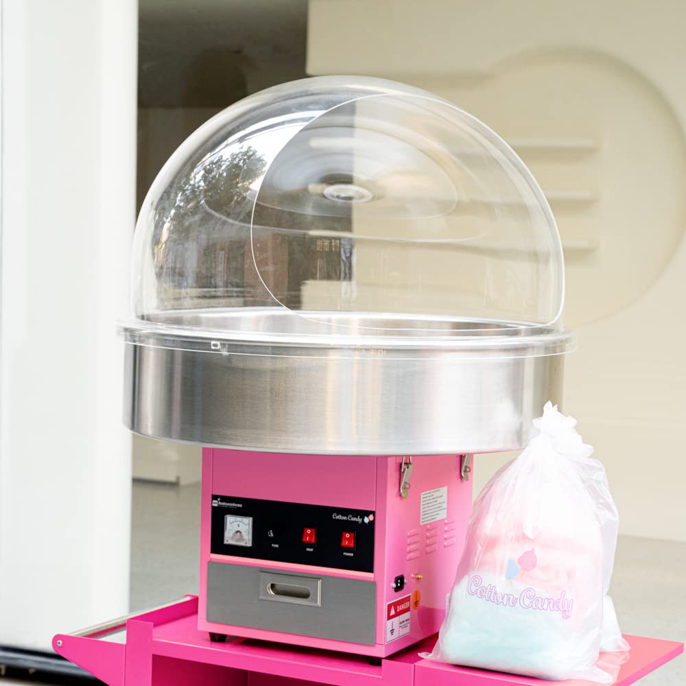 Durable 28 x 15 Inch Acrylic Cotton Candy Machine Cover for Hi Tek 28