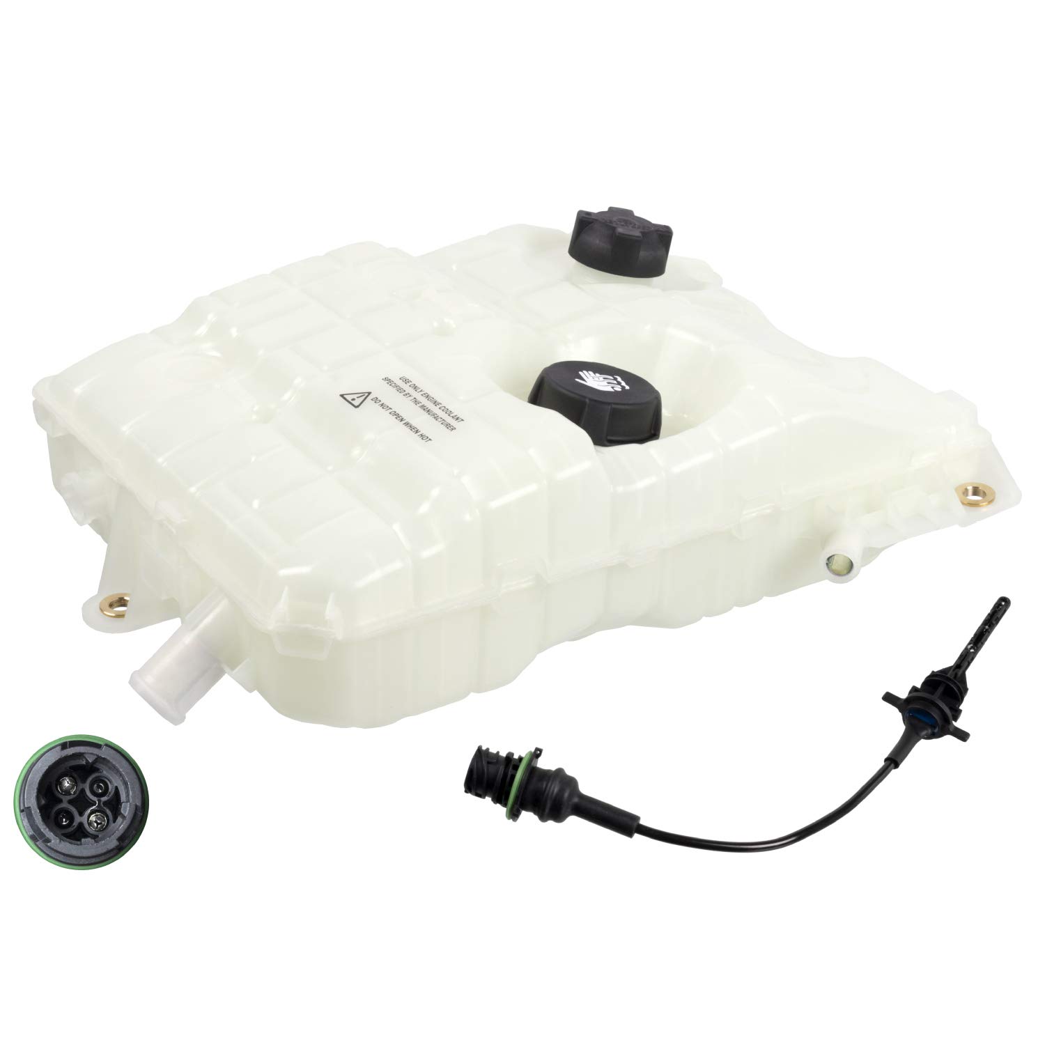 Febi Bilstein 38559 Coolant Expansion Tank with Lids & Sensor – 1-Pack | Compatible with BMW, Mercedes, Audi | Perfect for Engine Cooling System Maintenance & Repair
